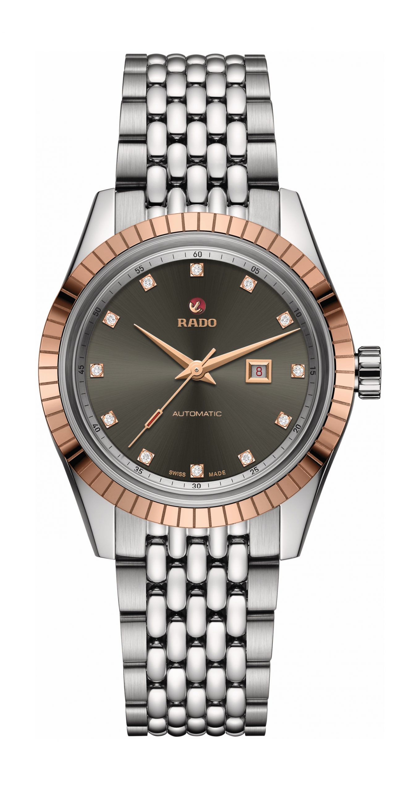 Rado Hyperchrome Classic Automatic Diamonds luxury timepiece - detailed view