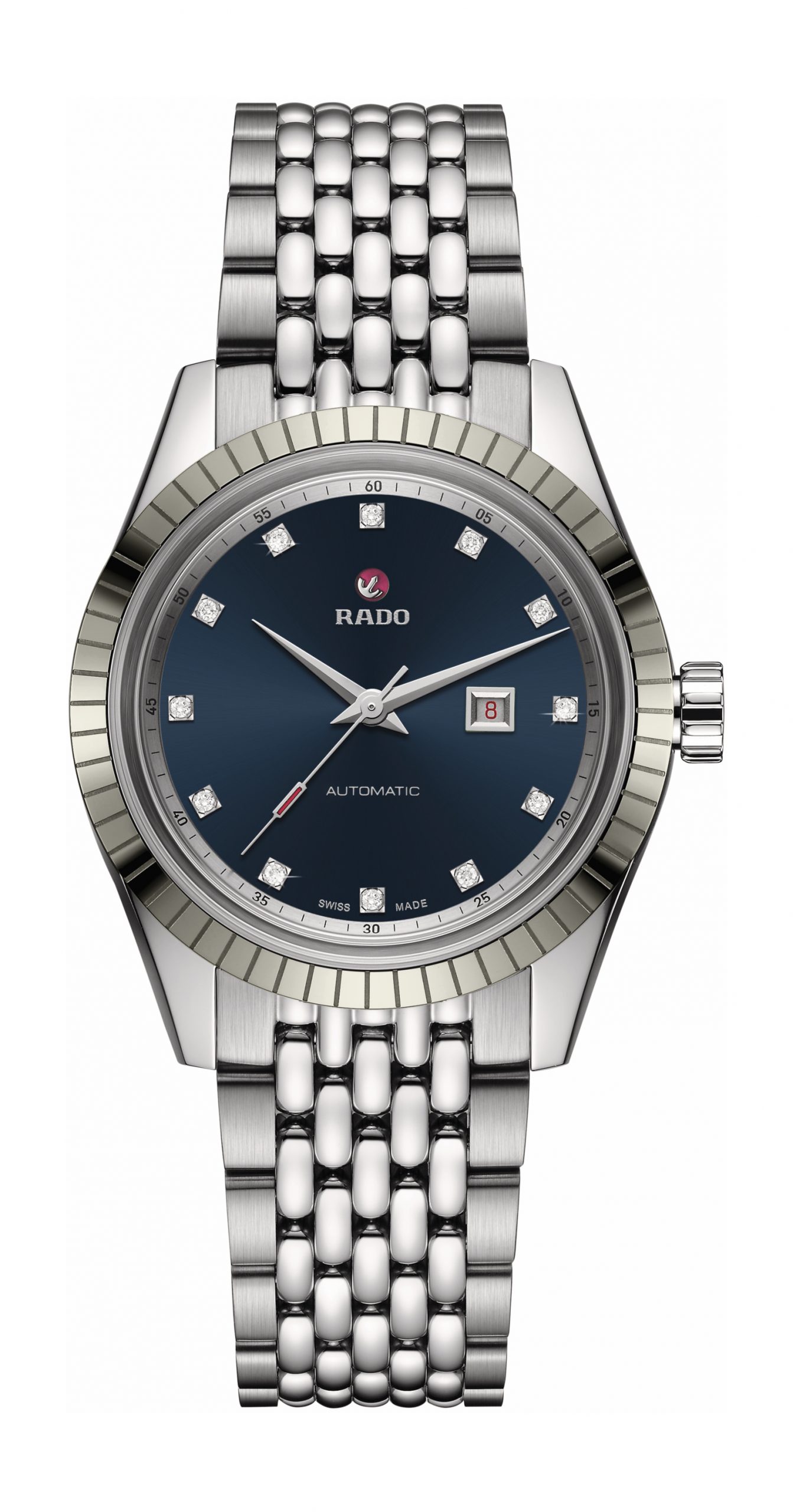 Rado Hyperchrome Classic Automatic Diamonds luxury timepiece - detailed view