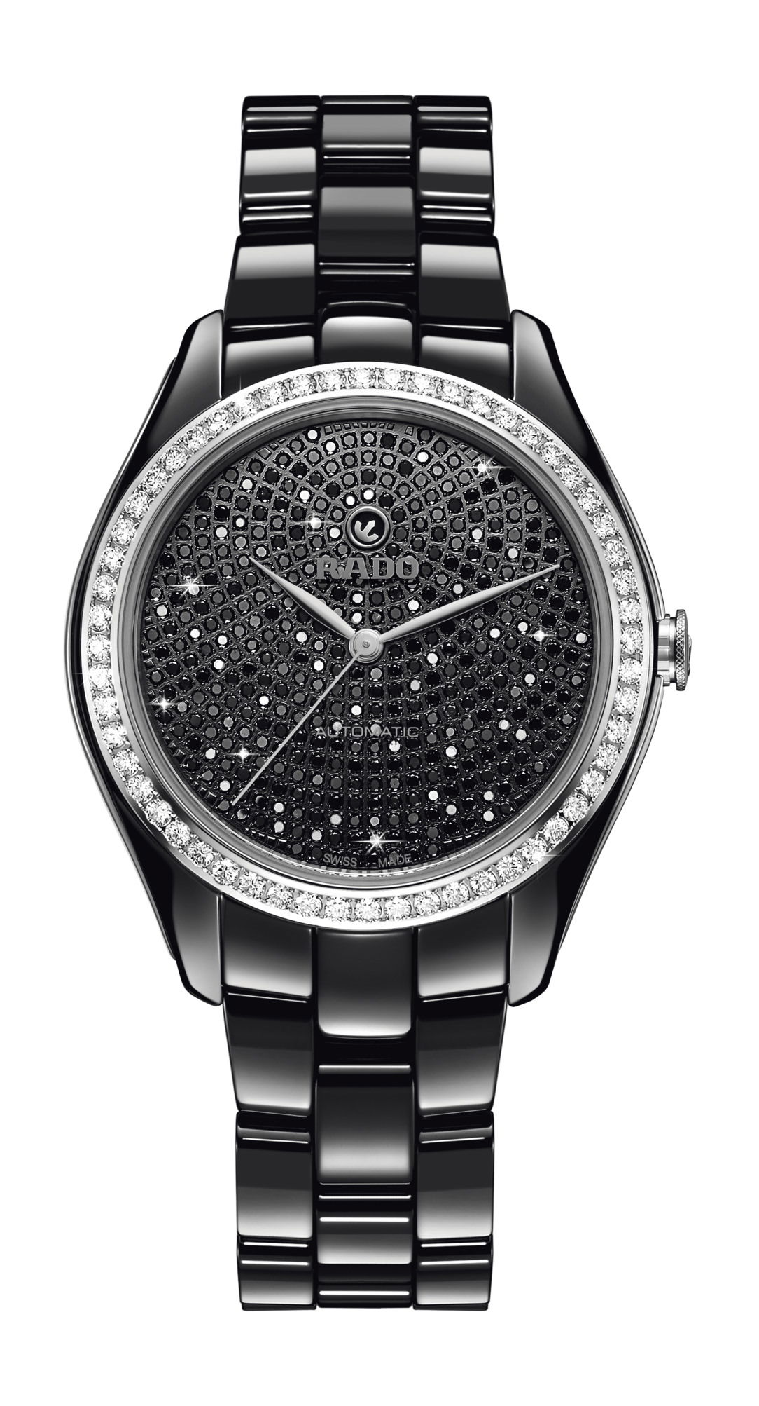 Rado HyperChrome Automatic Diamonds luxury timepiece - detailed view