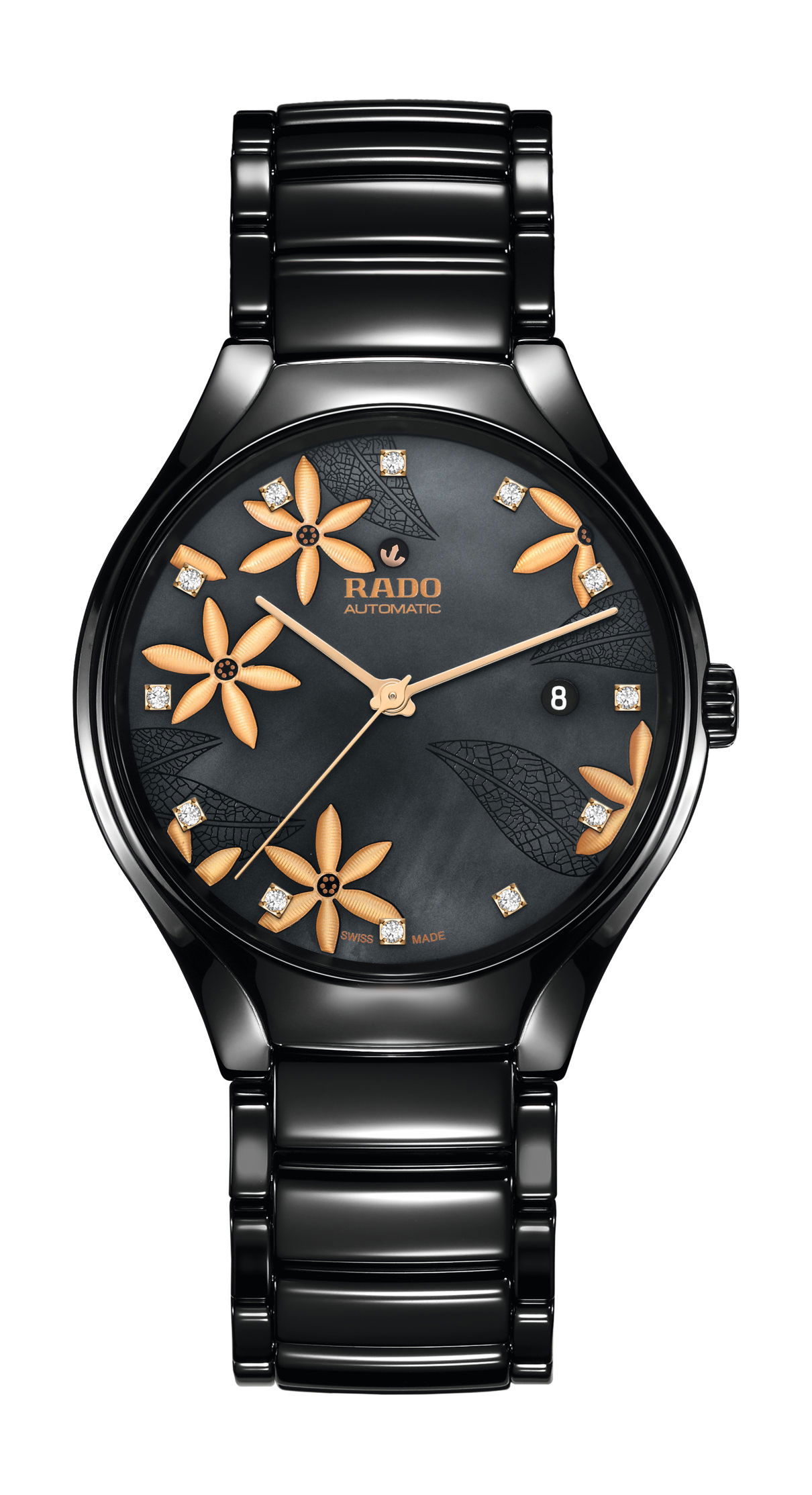 Rado True Great Gardens of the World luxury timepiece - detailed view
