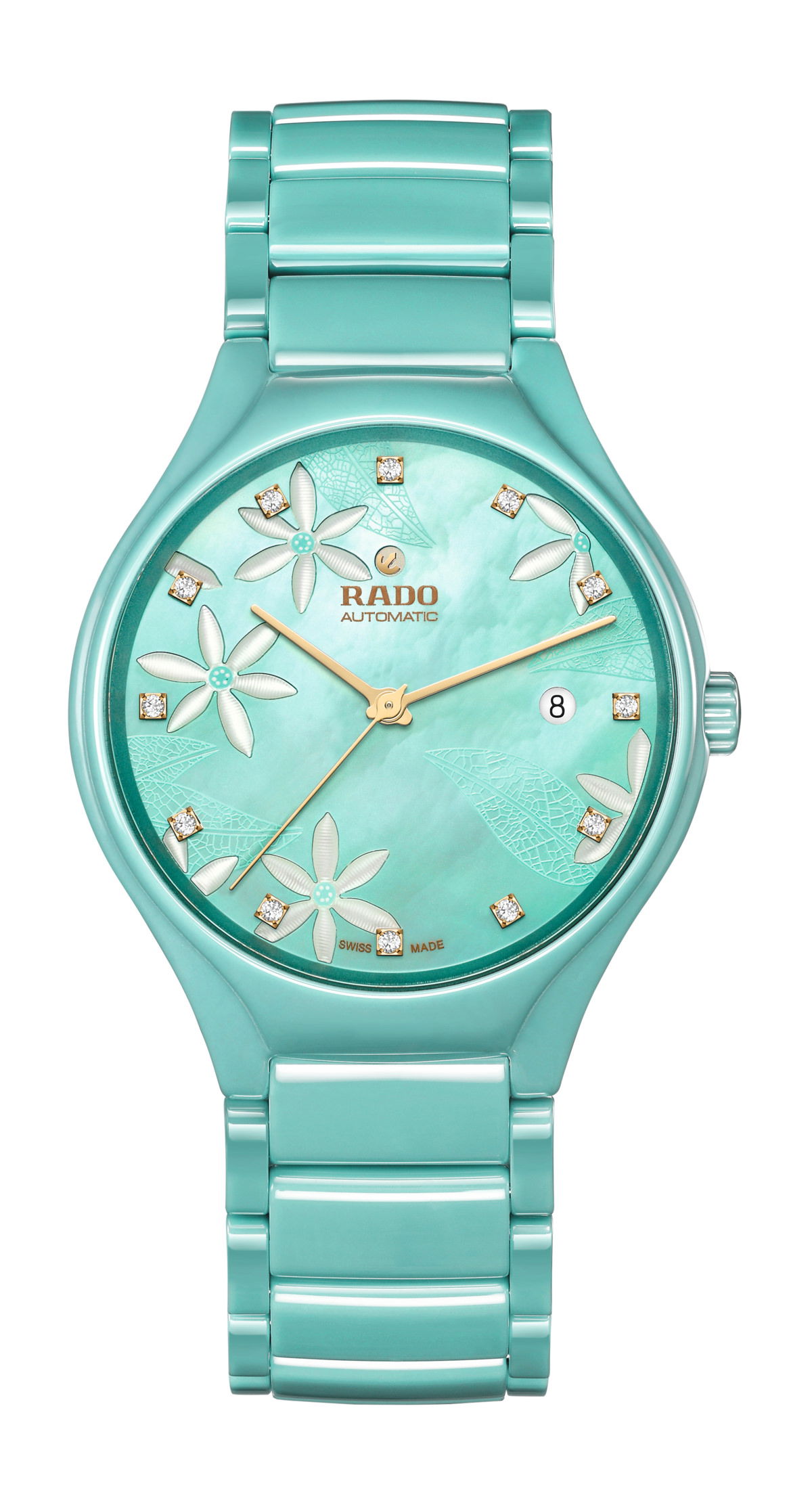 Rado True Great Gardens of the World luxury timepiece - detailed view