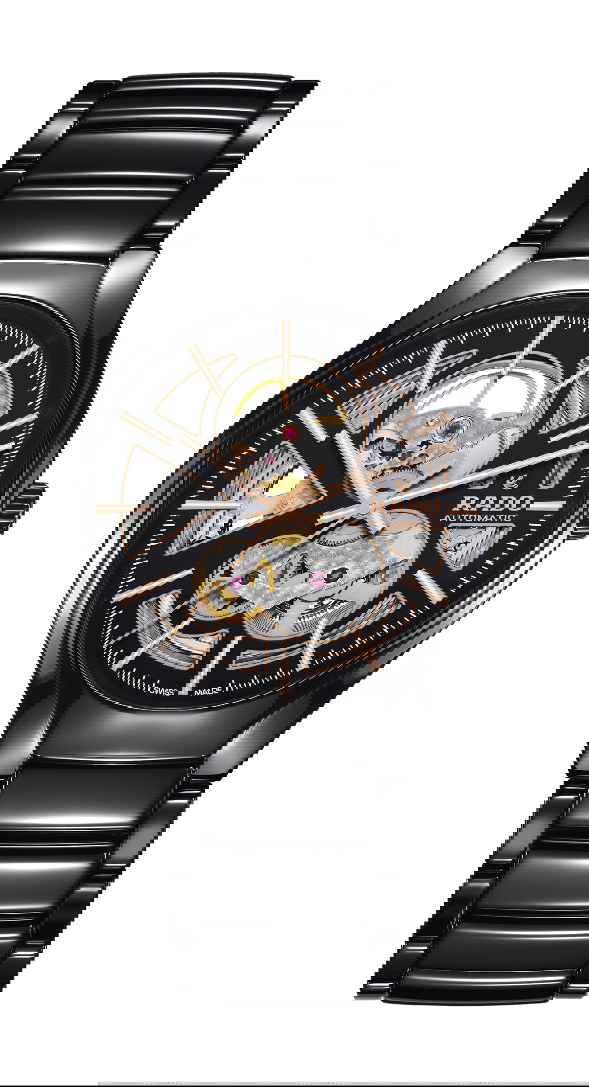 Rado True Automatic Open Heart luxury timepiece - detailed view