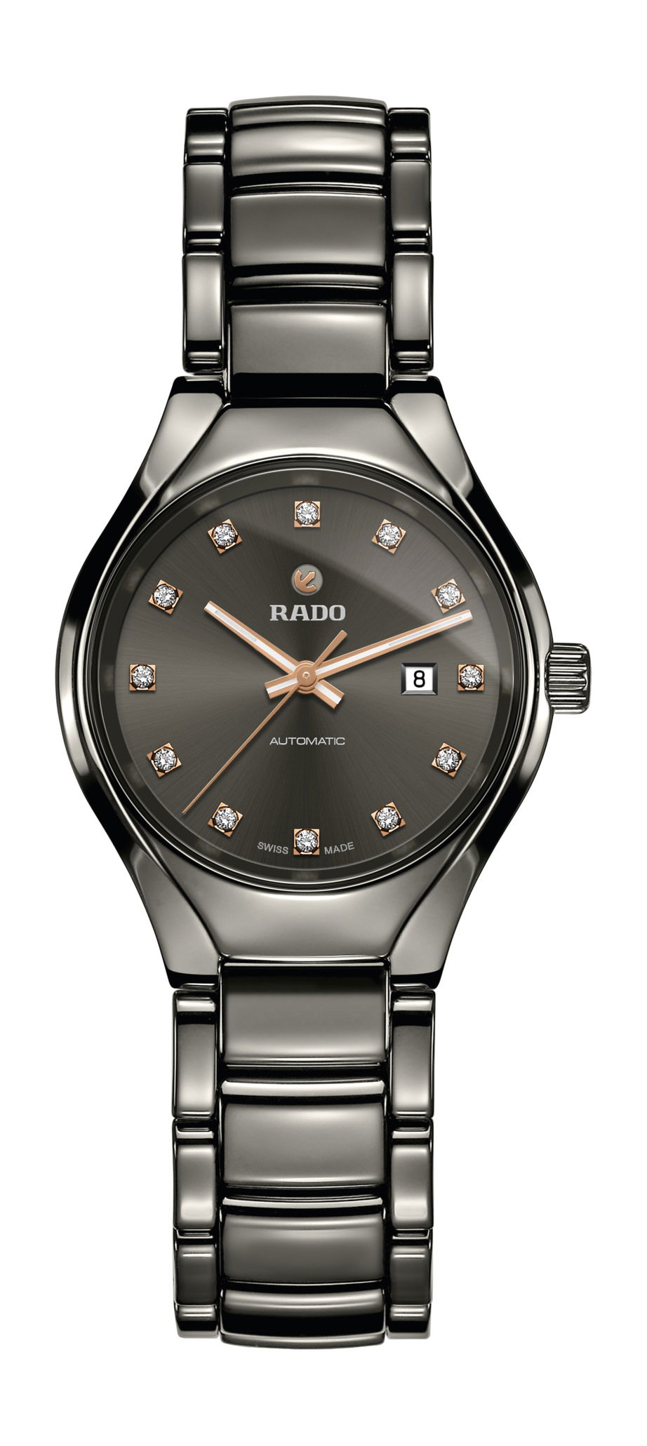 Rado True Automatic Diamonds luxury timepiece - detailed view