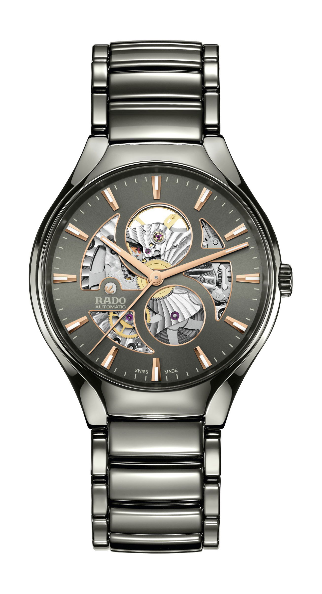 Rado True Round Open Heart luxury timepiece - detailed view