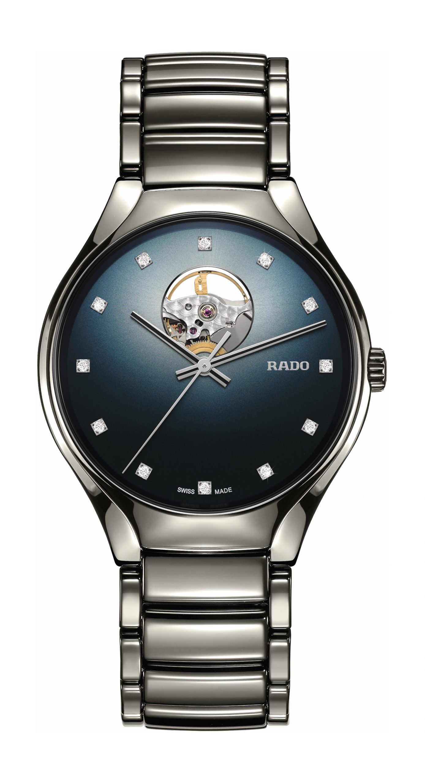 Rado True Secret Diamonds luxury timepiece - detailed view