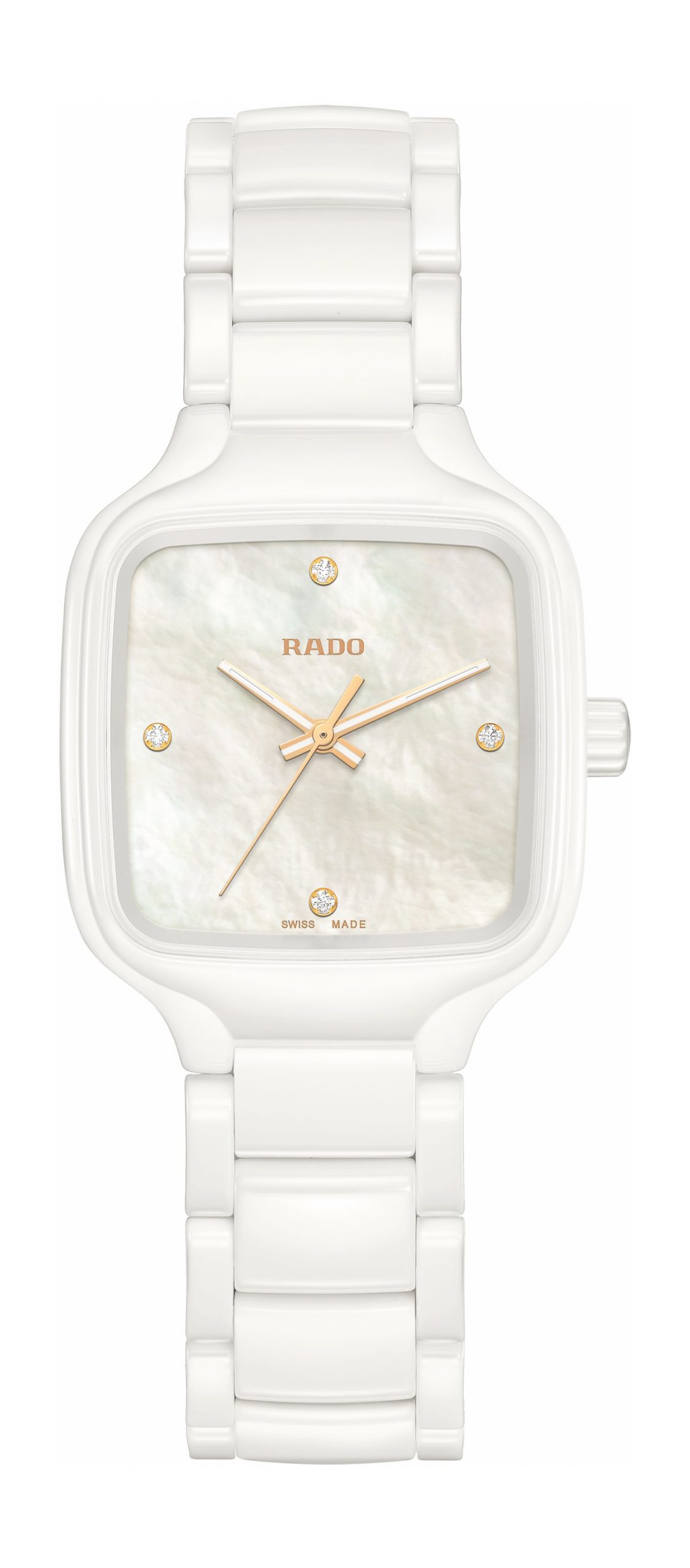 Rado True Square Diamonds luxury timepiece - detailed view