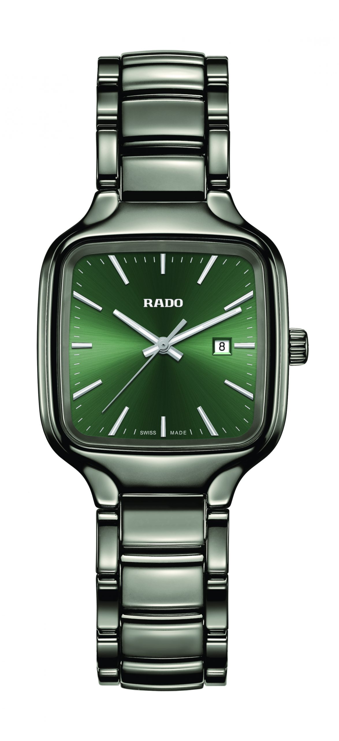 Rado True Square luxury timepiece - detailed view