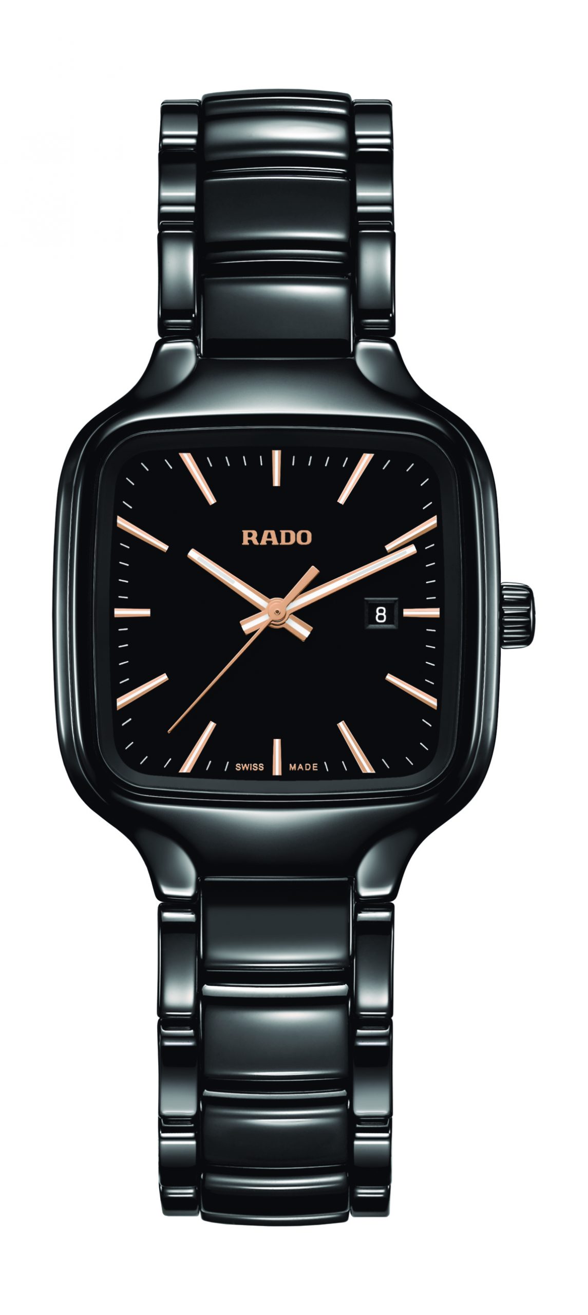 Rado True Square luxury timepiece - detailed view