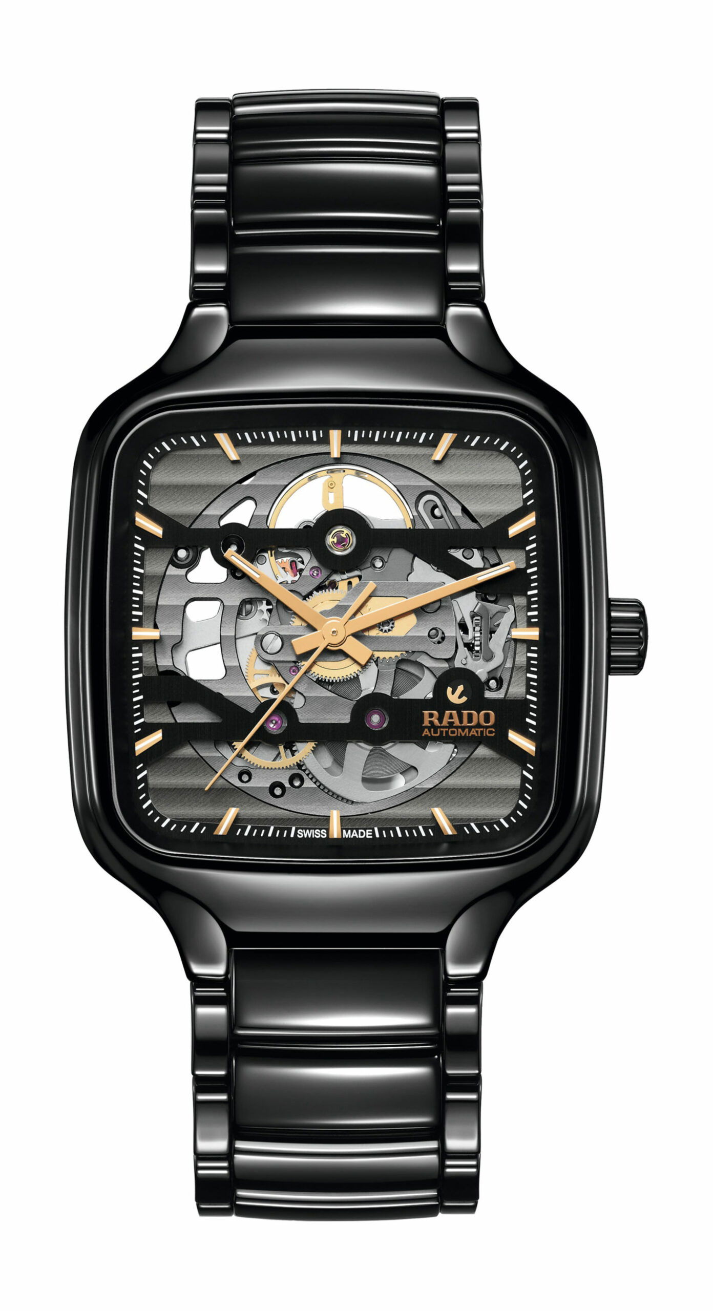 Rado True Square luxury timepiece - detailed view