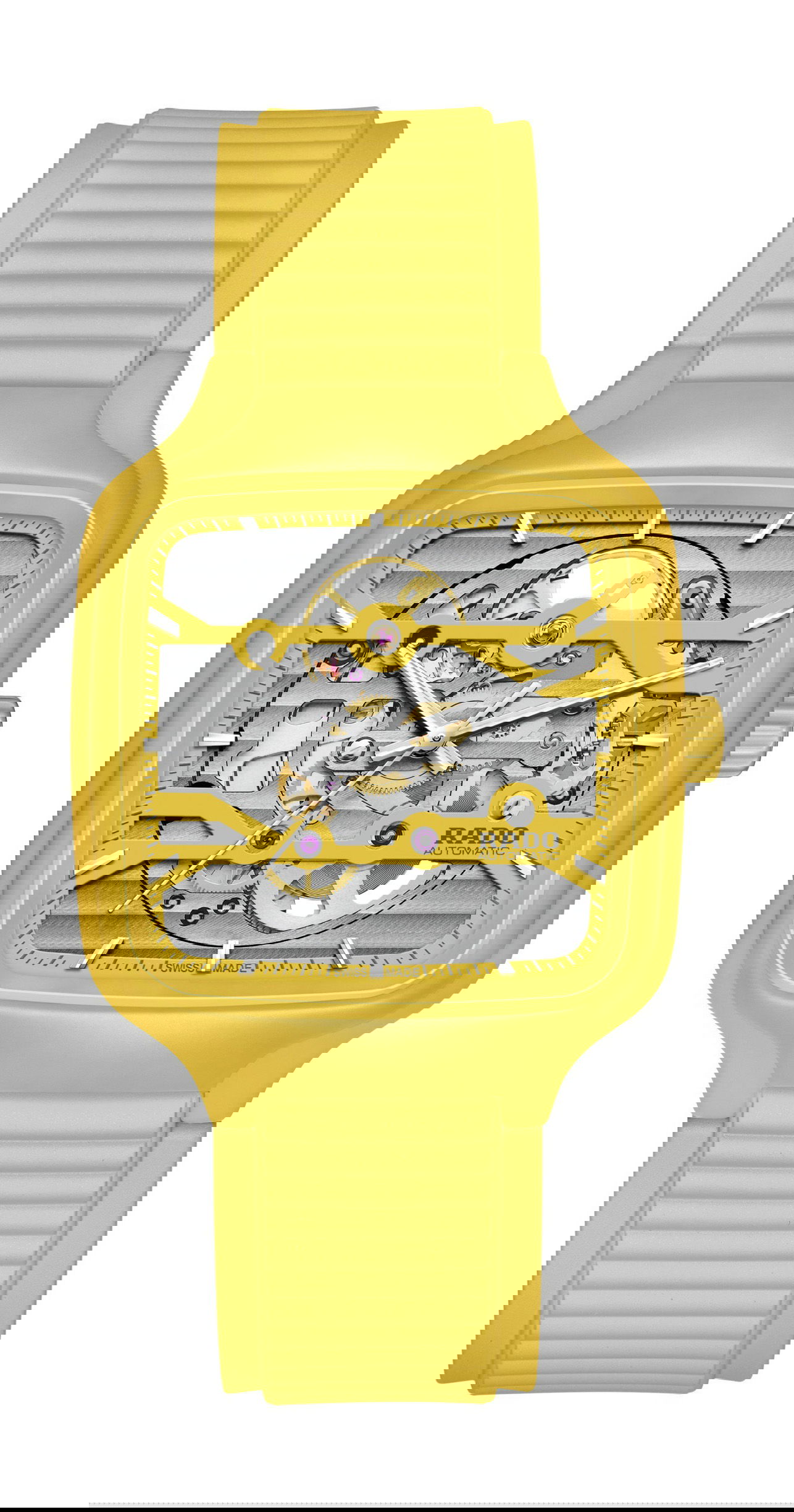 Rado True Square Skeleton luxury timepiece - detailed view
