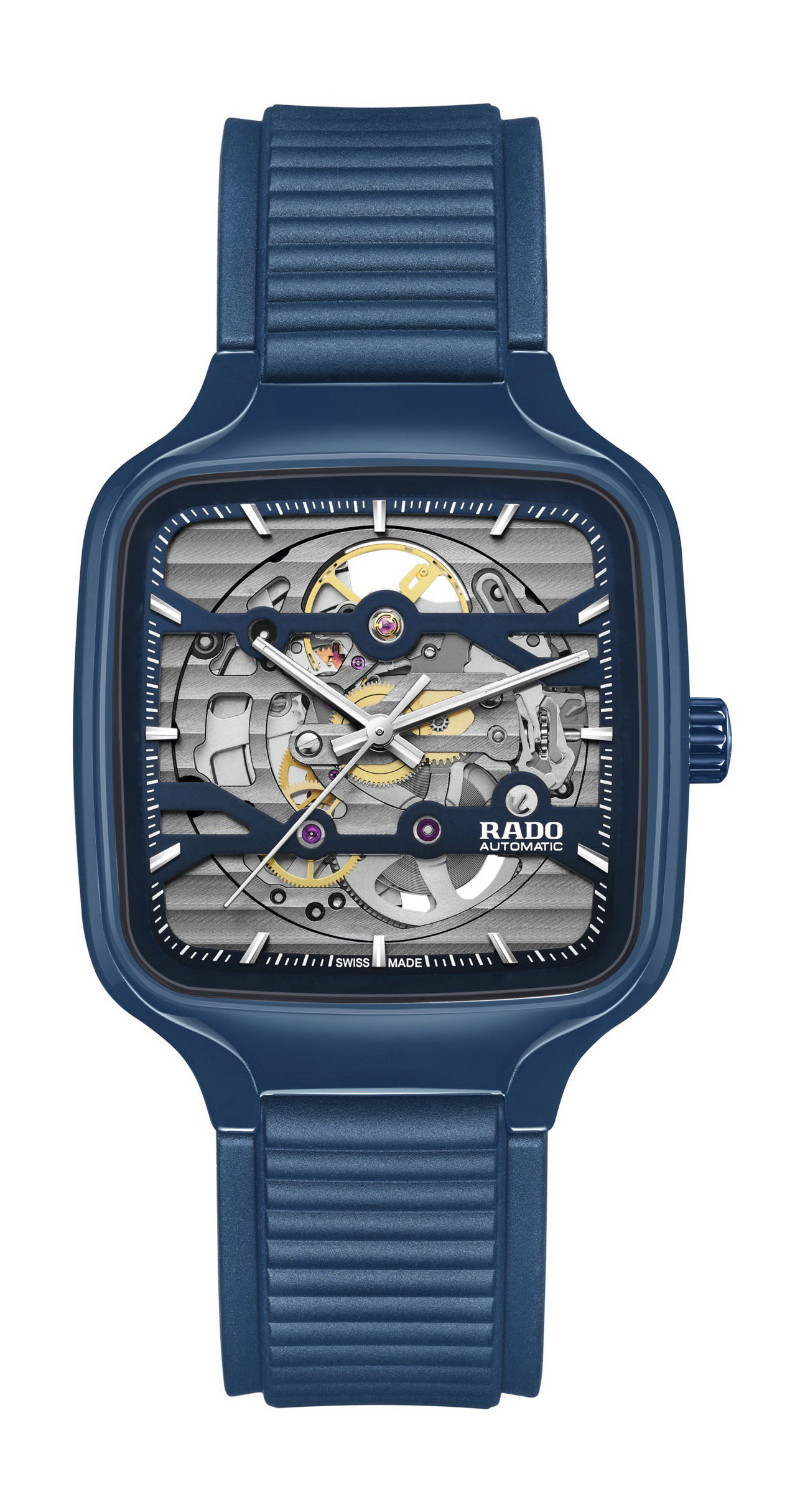 Rado True Square Skeleton luxury timepiece - detailed view