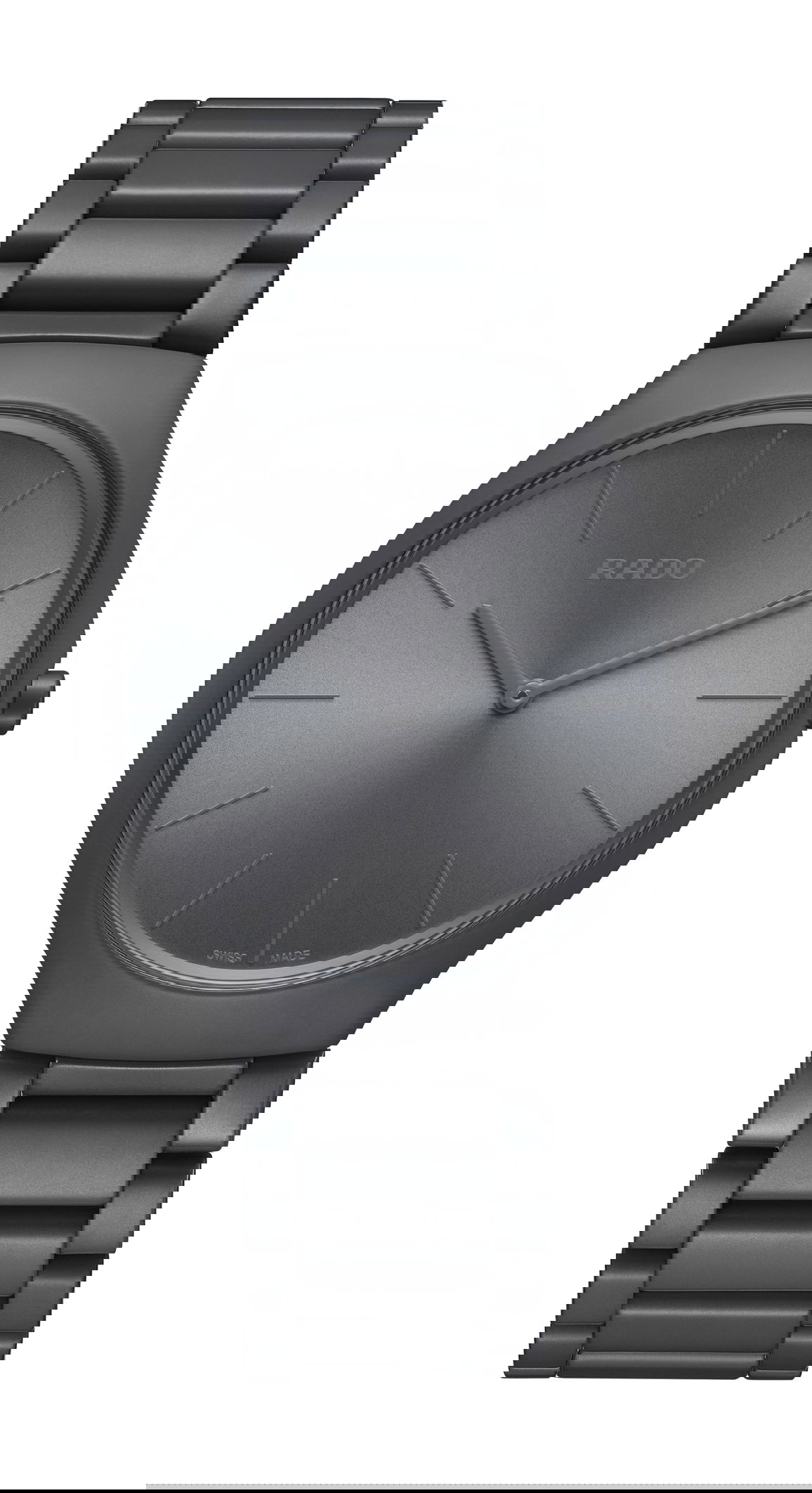 Rado True Thinline Les Couleurs™ Le Corbusier Iron Grey luxury timepiece - detailed view