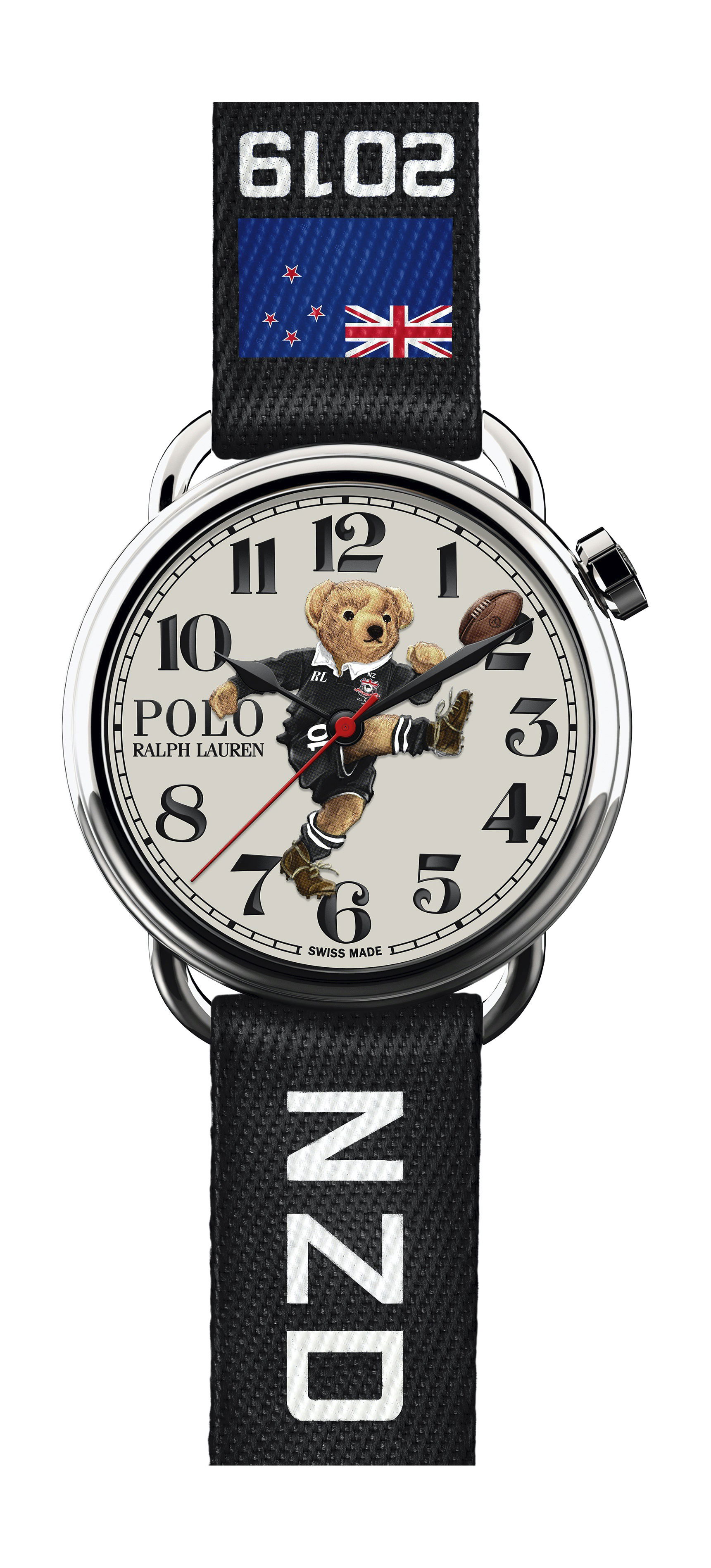 Ralph Lauren Polo Kicker Bear New Zealand luxury timepiece - detailed view