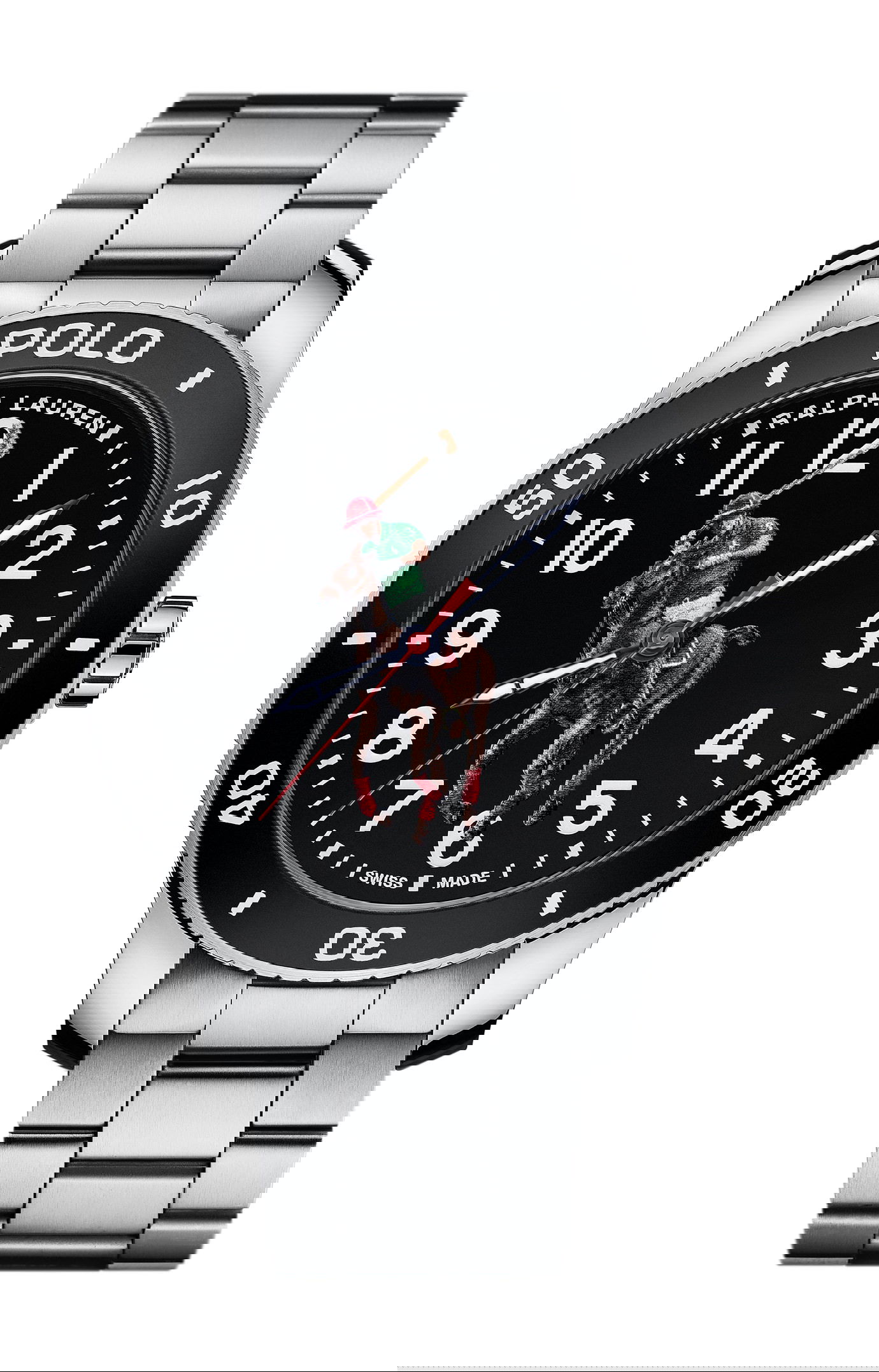 Ralph Lauren The Polo Watch Black Dial luxury timepiece - detailed view