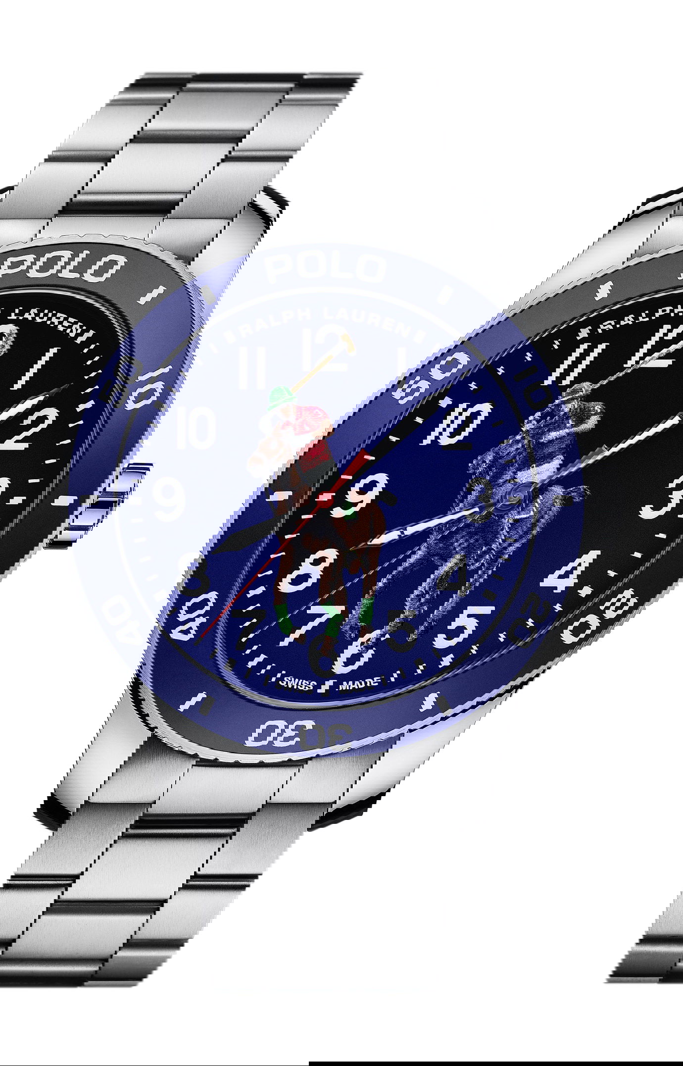 Ralph Lauren The Polo Watch Blue Dial luxury timepiece - detailed view