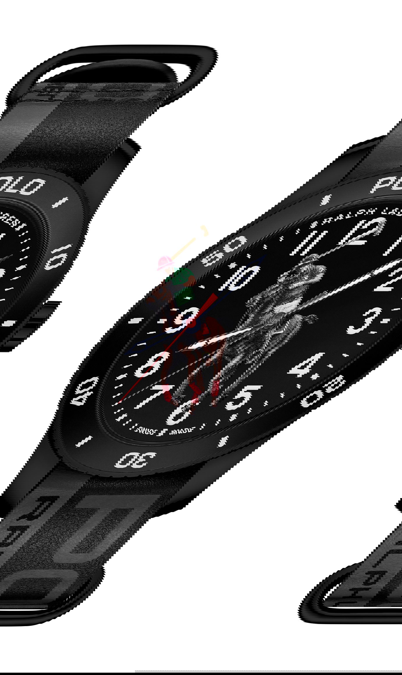 Ralph Lauren The Polo Watch Full Black Dial luxury timepiece - detailed view