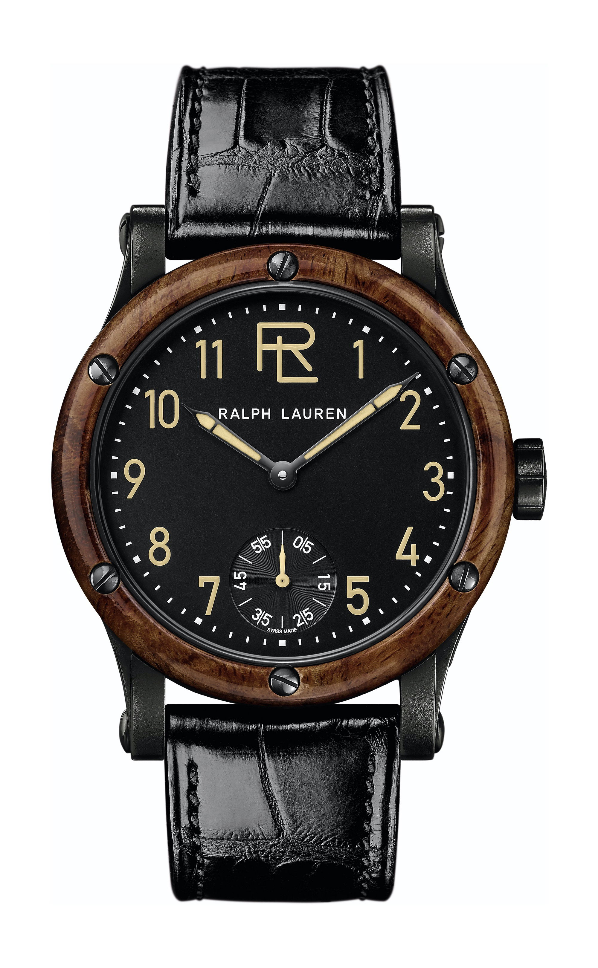 Ralph Lauren Rl Automotive 45mm Black Steel luxury timepiece - detailed view