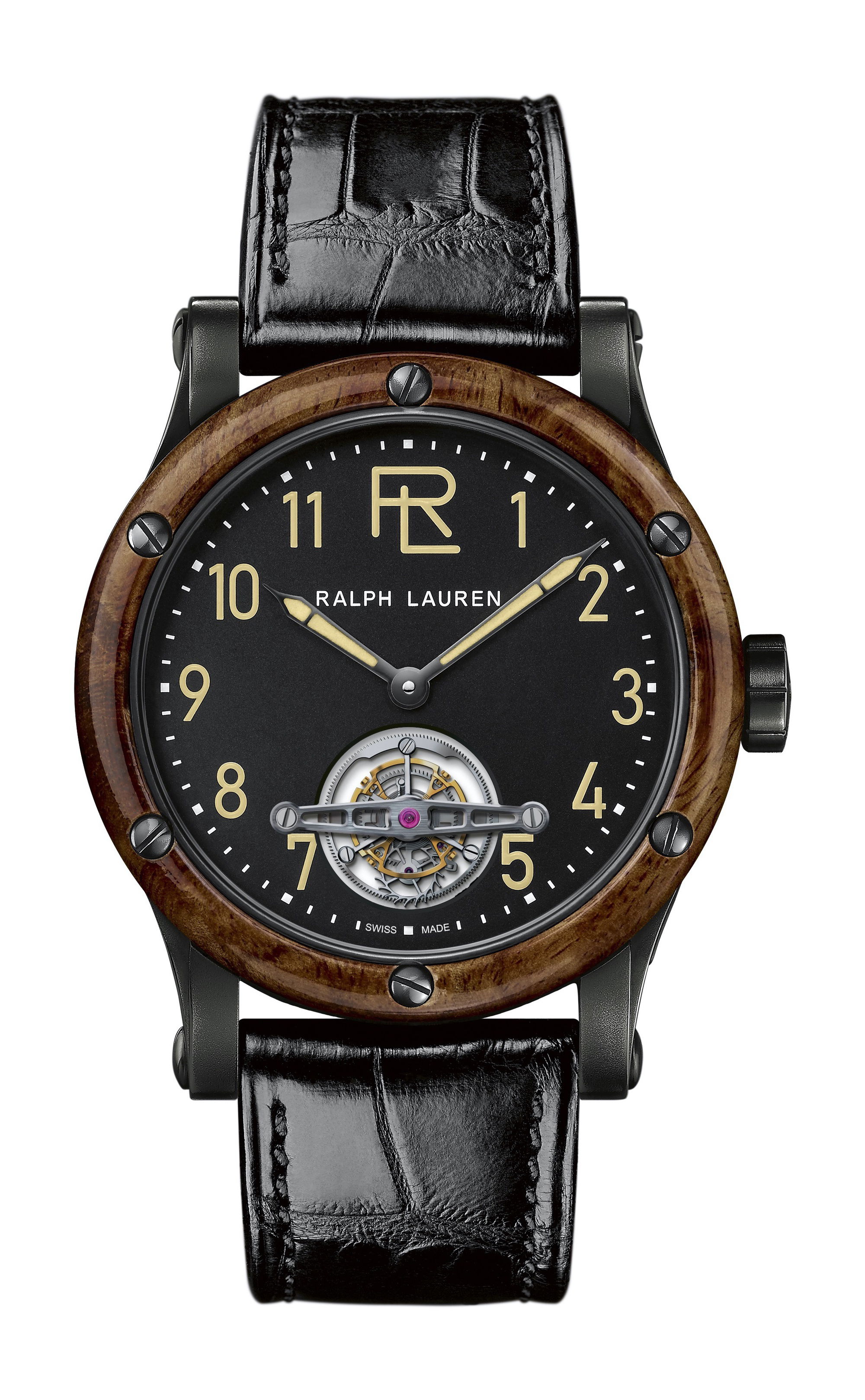 Ralph Lauren Rl Automotive Tourbillon 45mm Black Steel luxury timepiece - detailed view