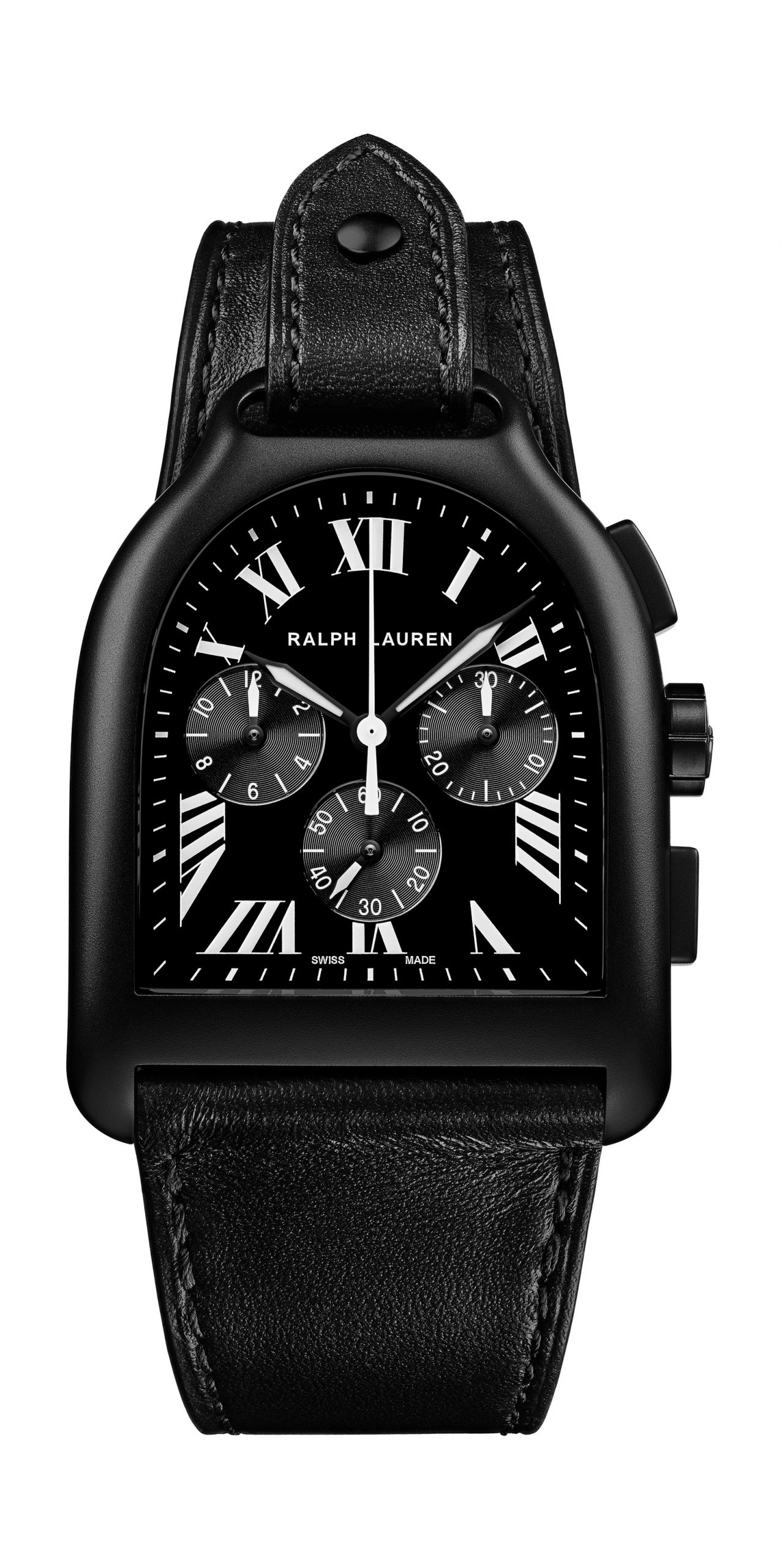 Ralph Lauren Stirrup Large Black luxury timepiece - detailed view