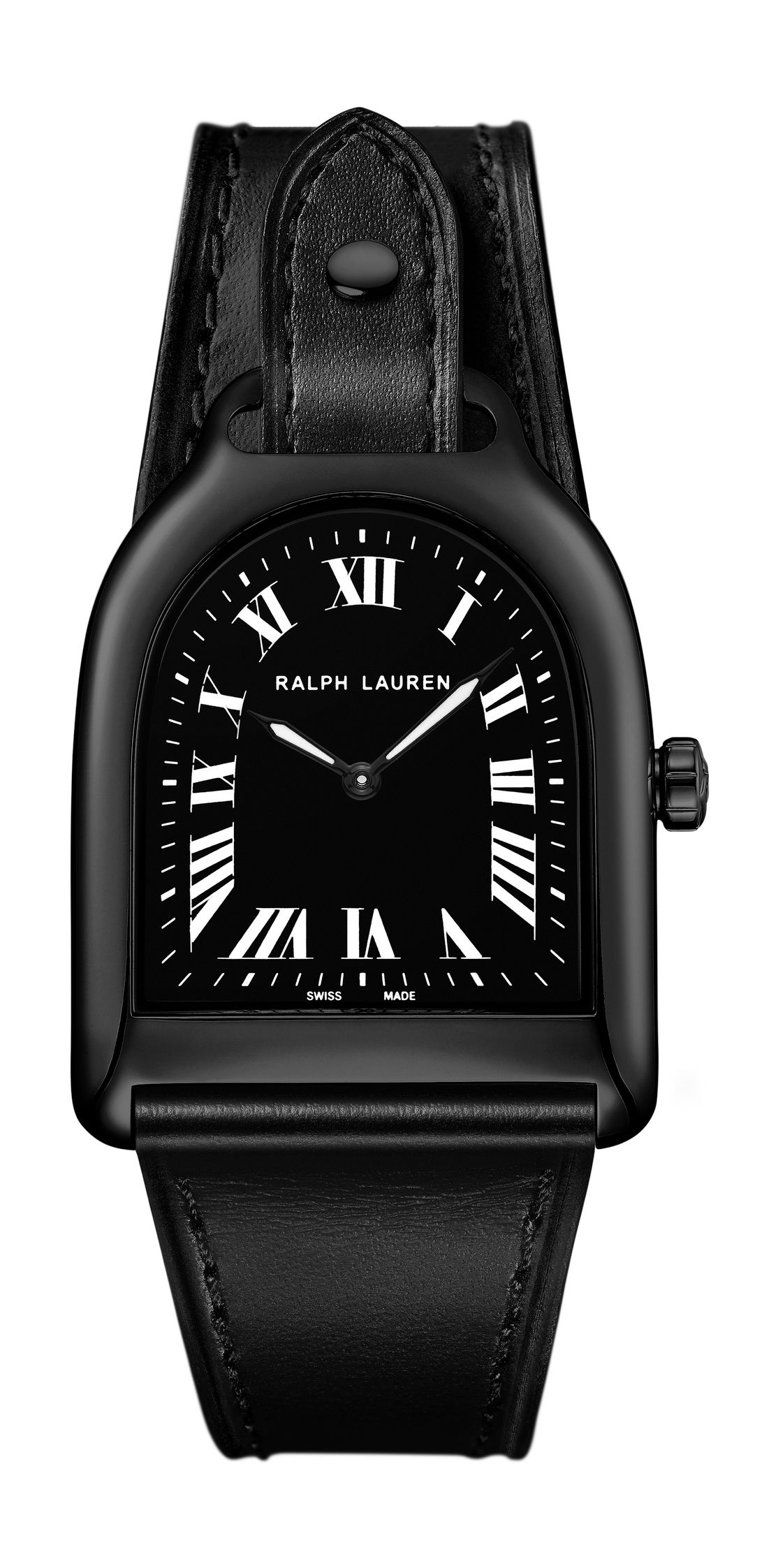 Ralph Lauren Stirrup Petite Black luxury timepiece - detailed view