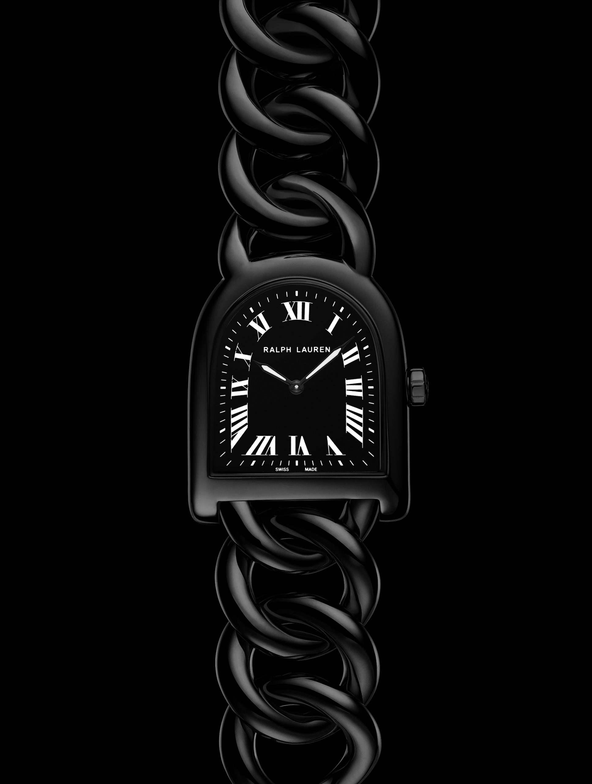Ralph Lauren Stirrup Small Link Black - View 2