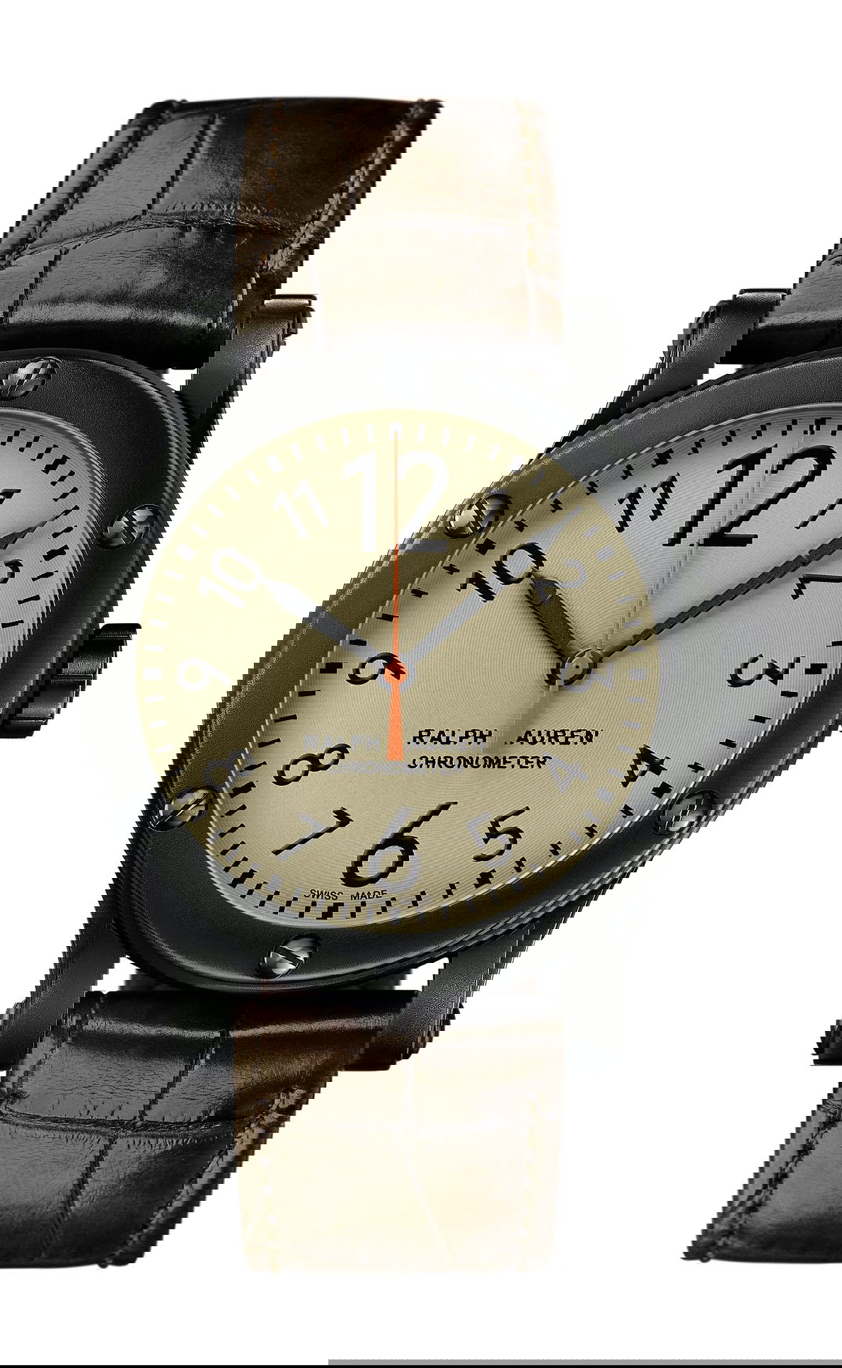 Ralph Lauren Rl67 Safari Chronometer 39mm “Black Aged” Steel luxury timepiece - detailed view