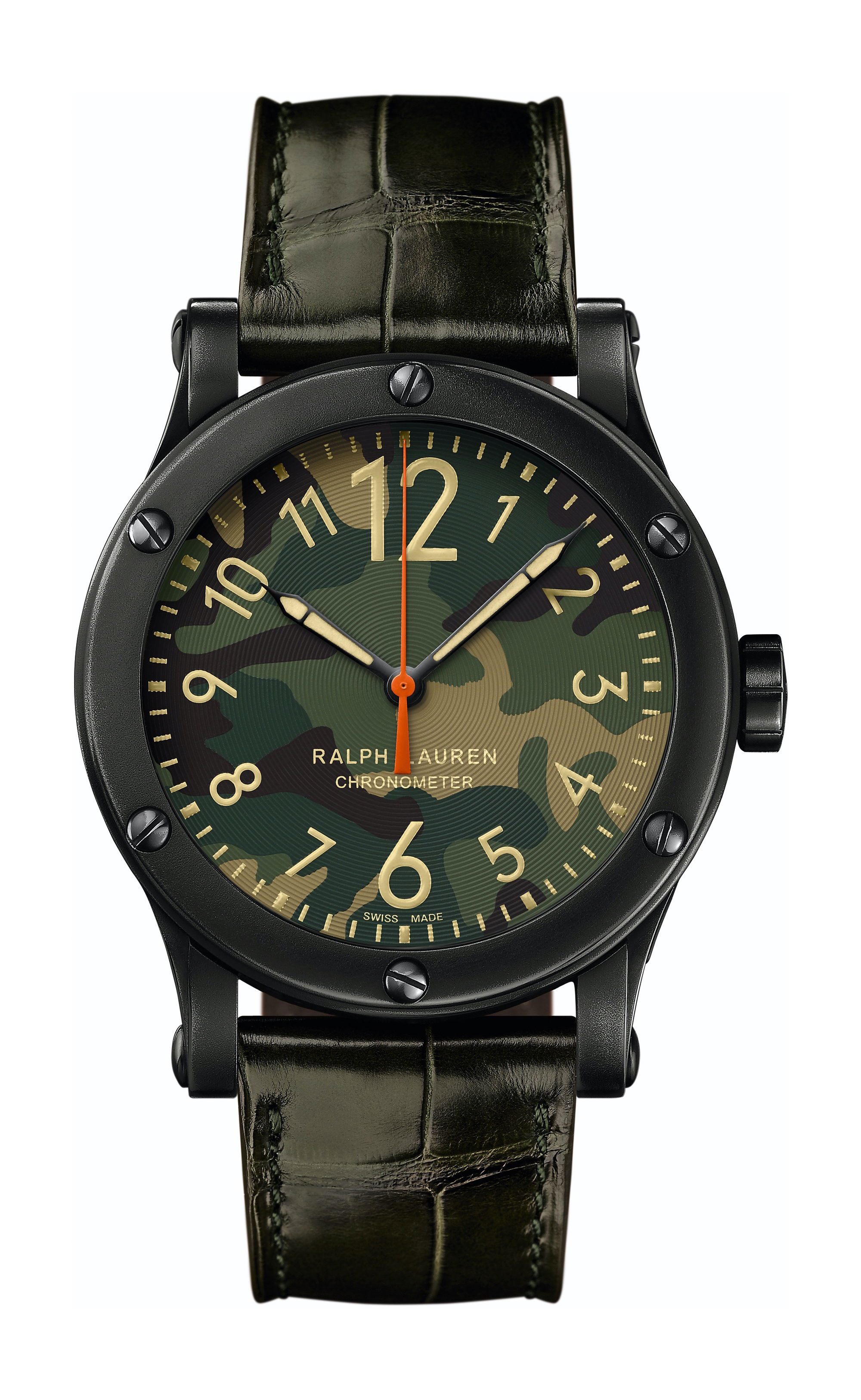 Ralph Lauren Rl67 Safari Chronometer 45mm “Black Aged” Steel luxury timepiece - detailed view