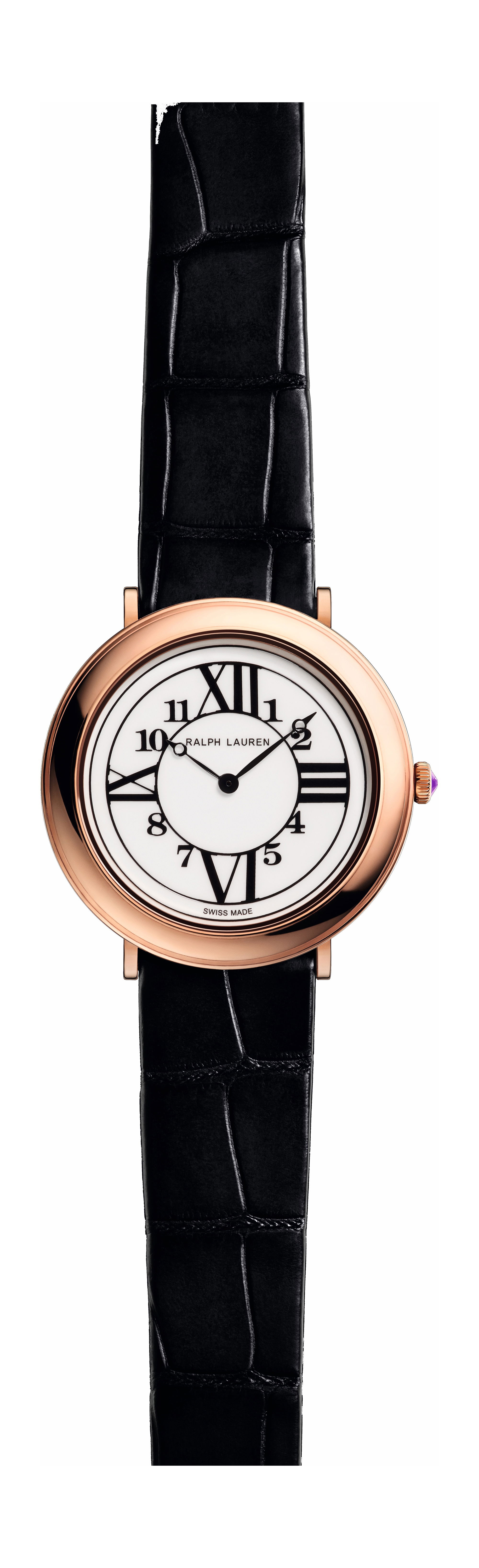 Ralph Lauren Rl888 38mm Rose Gold luxury timepiece - detailed view