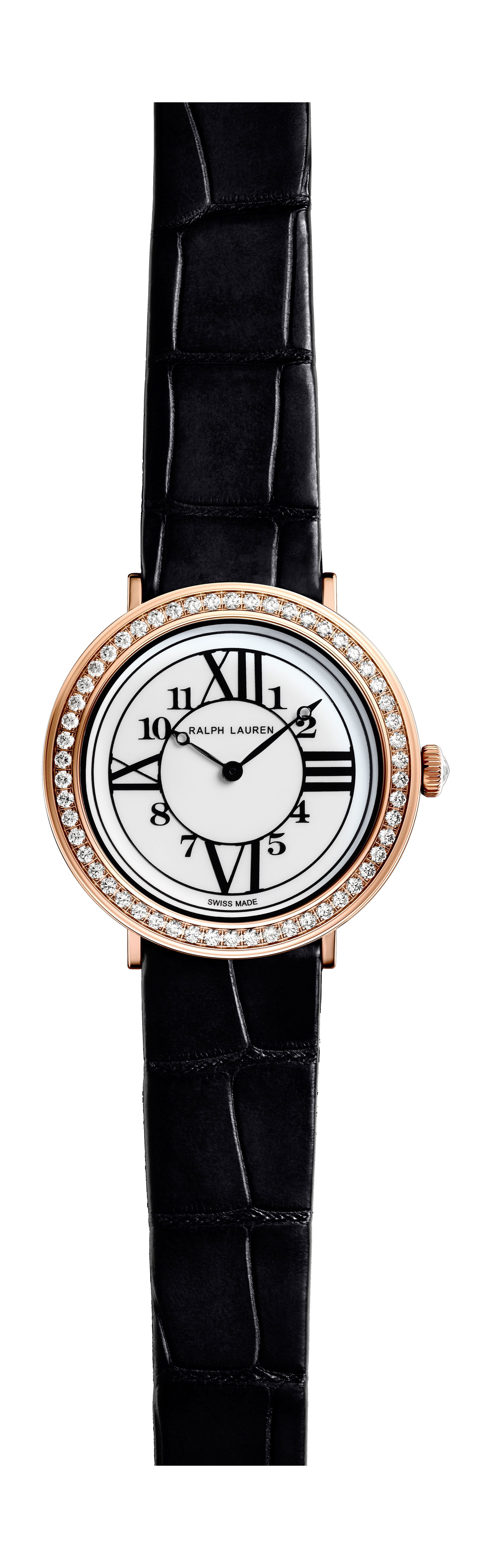 Ralph Lauren Rl888 38mm Rose Gold With Diamond Row luxury timepiece - detailed view