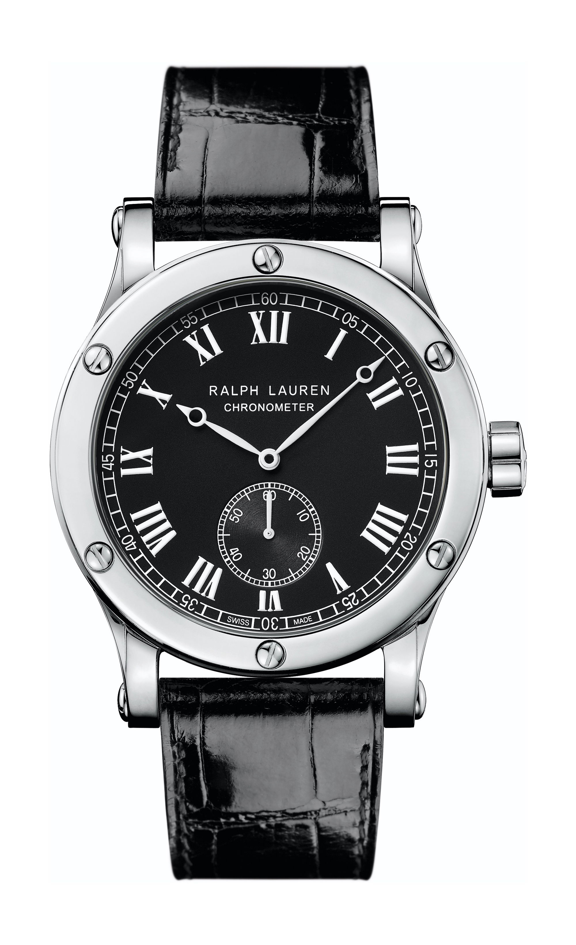 Ralph Lauren Sporting Classic Chronometer 45mm Steel luxury timepiece - detailed view