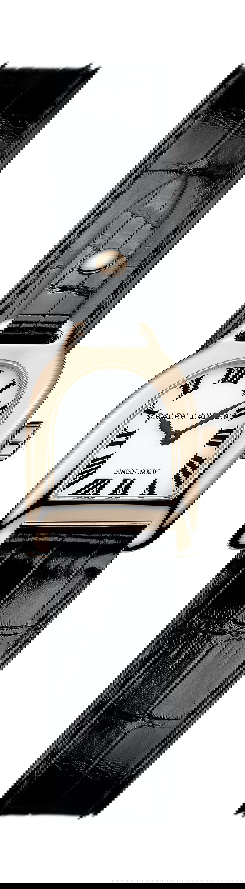 Ralph Lauren Stirrup Mini Rose Gold luxury timepiece - detailed view