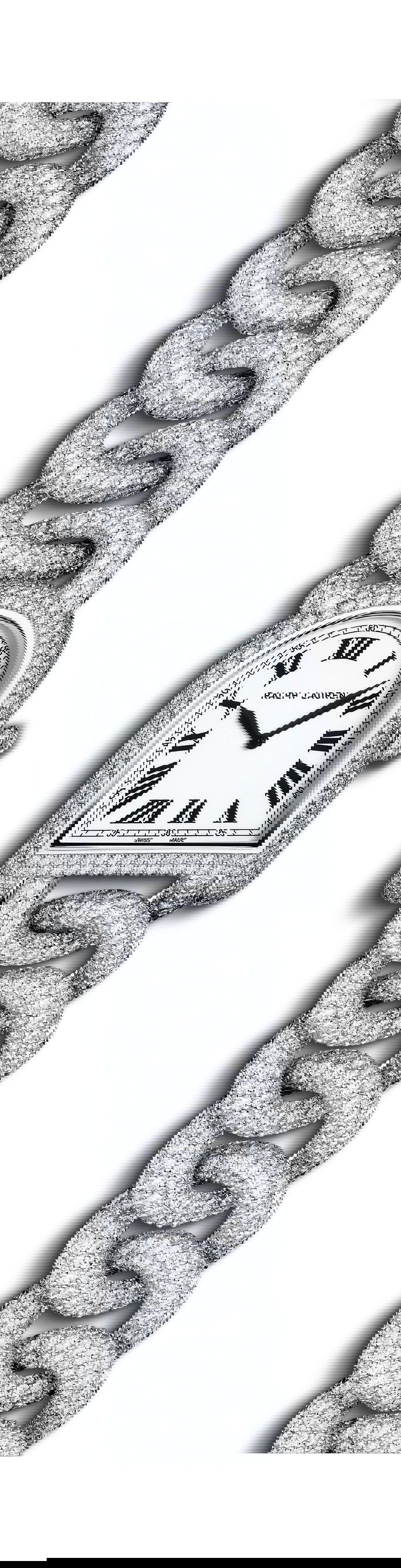 Ralph Lauren Stirrup Petite Diamond Link luxury timepiece - detailed view