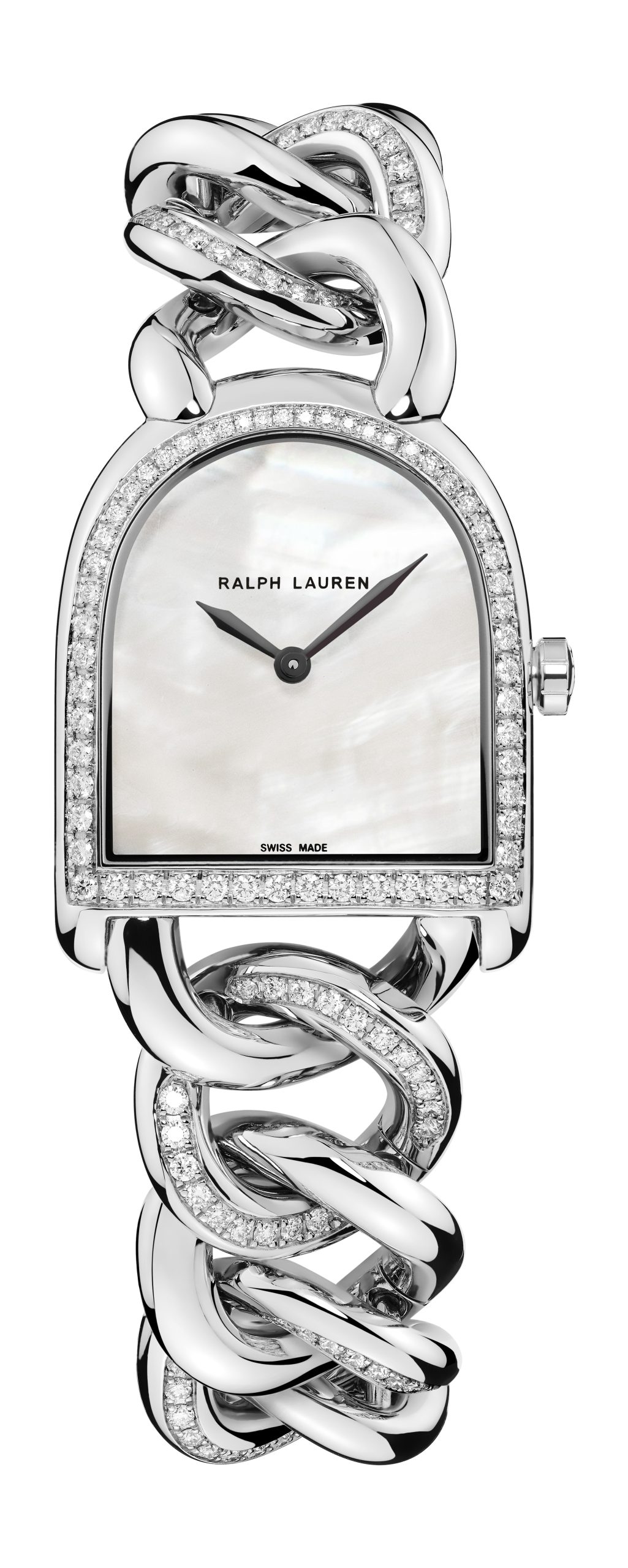 Ralph Lauren Stirrup Petite Link luxury timepiece - detailed view