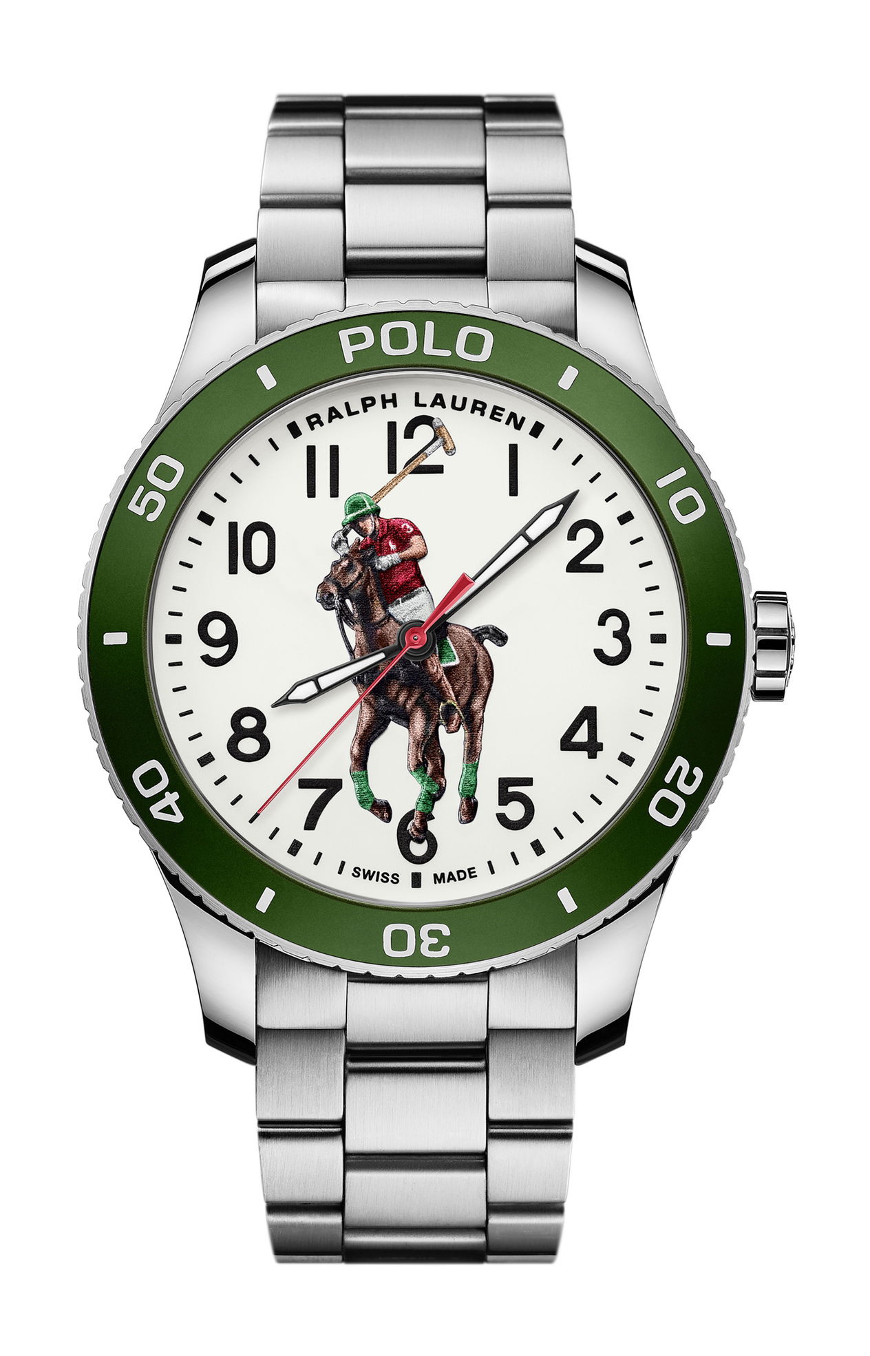 Ralph Lauren The Polo Watch White Dial luxury timepiece - detailed view