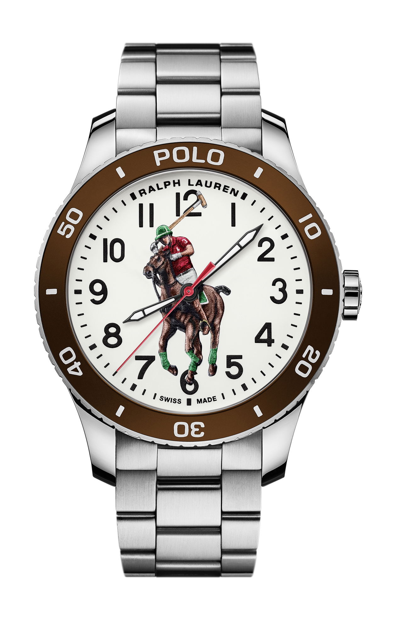 Ralph Lauren The Polo Watch White Dial luxury timepiece - detailed view
