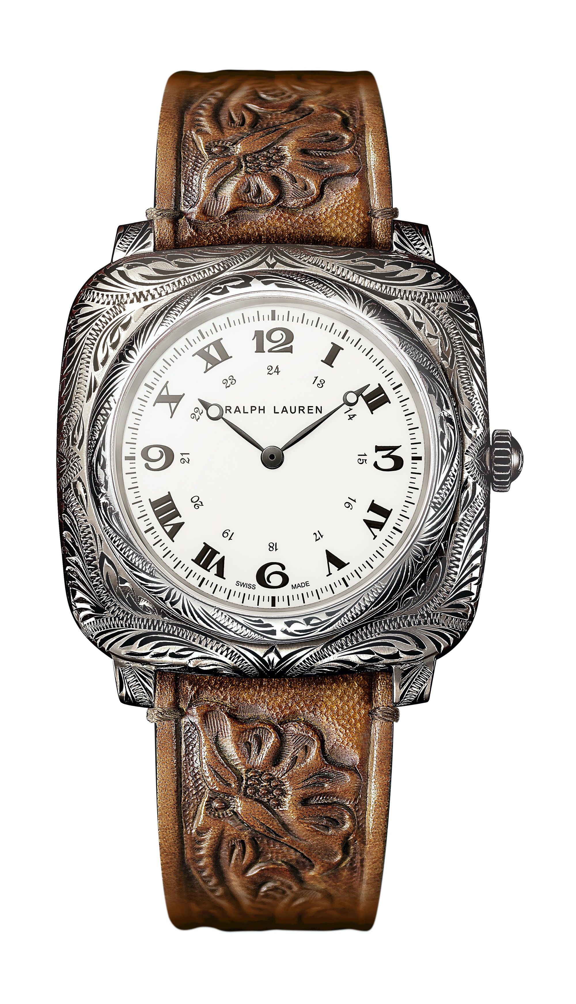 Ralph Lauren Western Cushion luxury timepiece - detailed view