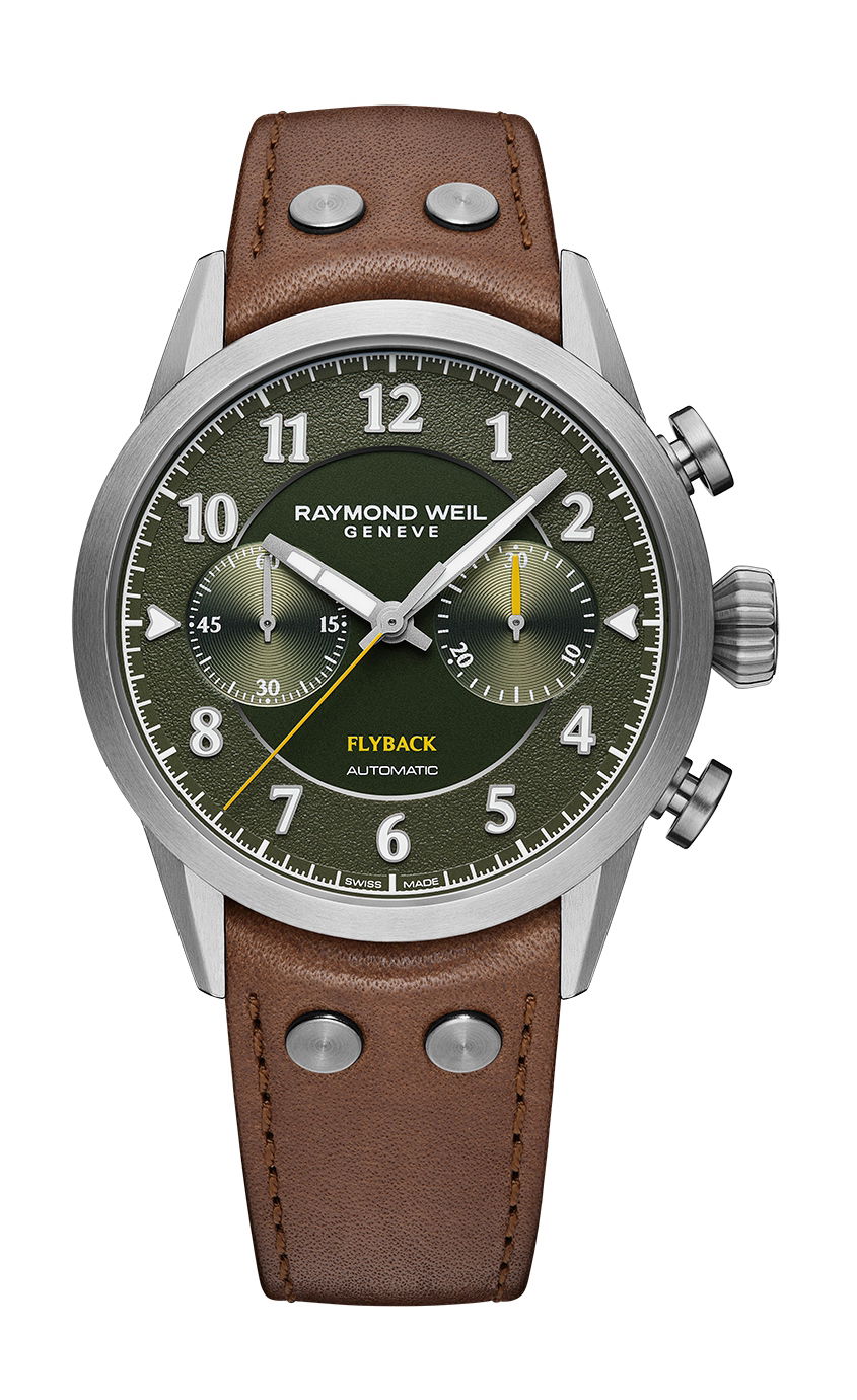Raymond Weil Freelancer Pilot Flyback Chronograph Limited Edition luxury timepiece - detailed view