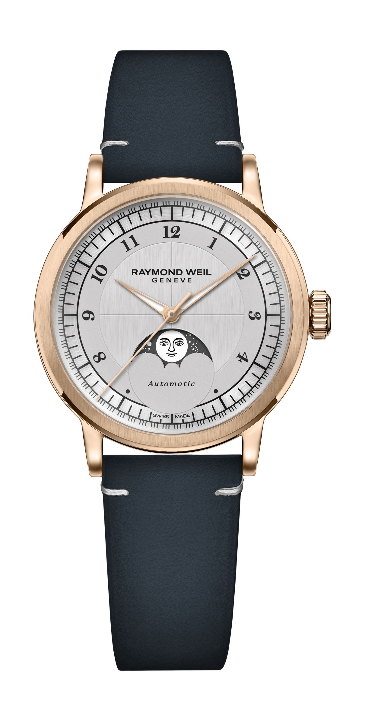 Raymond Weil Millesime Automatic Moon Phase 35 luxury timepiece - detailed view