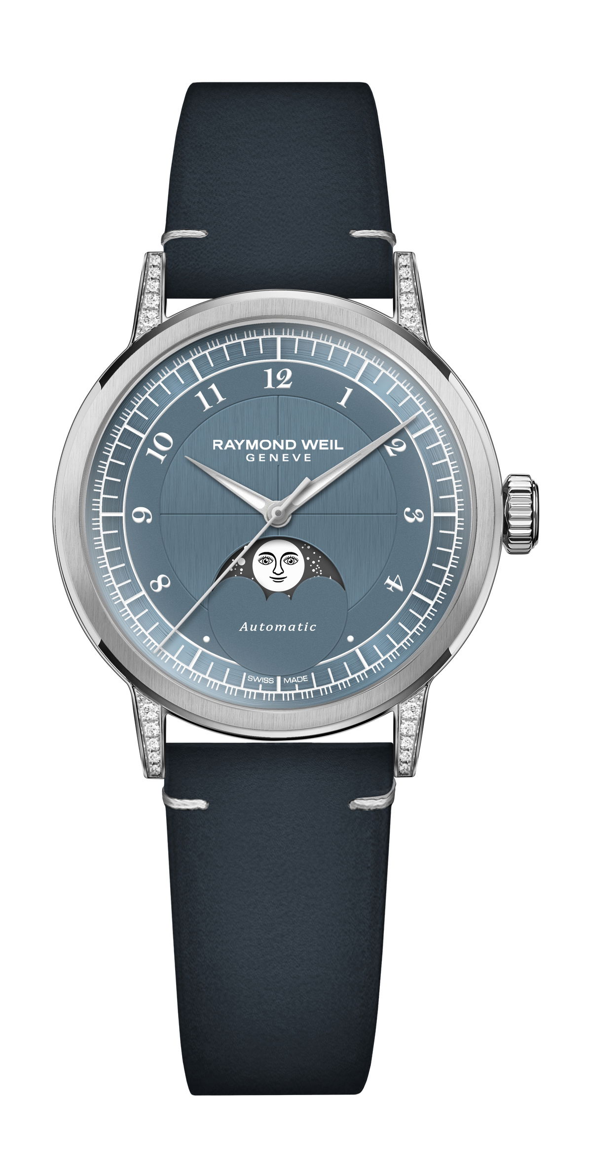 Raymond Weil Millesime Automatic Moon Phase 35 luxury timepiece - detailed view