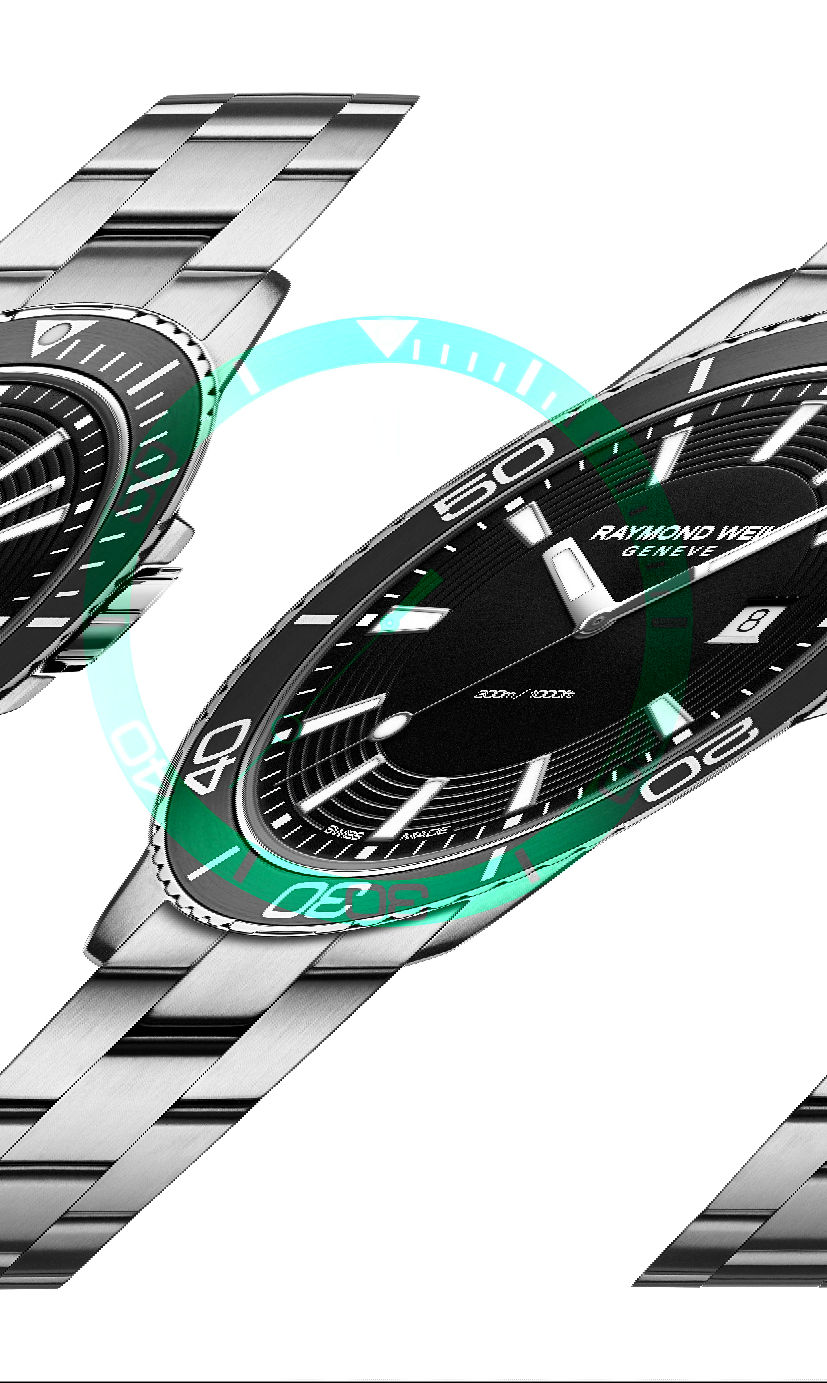 Raymond Weil Tango luxury timepiece - detailed view