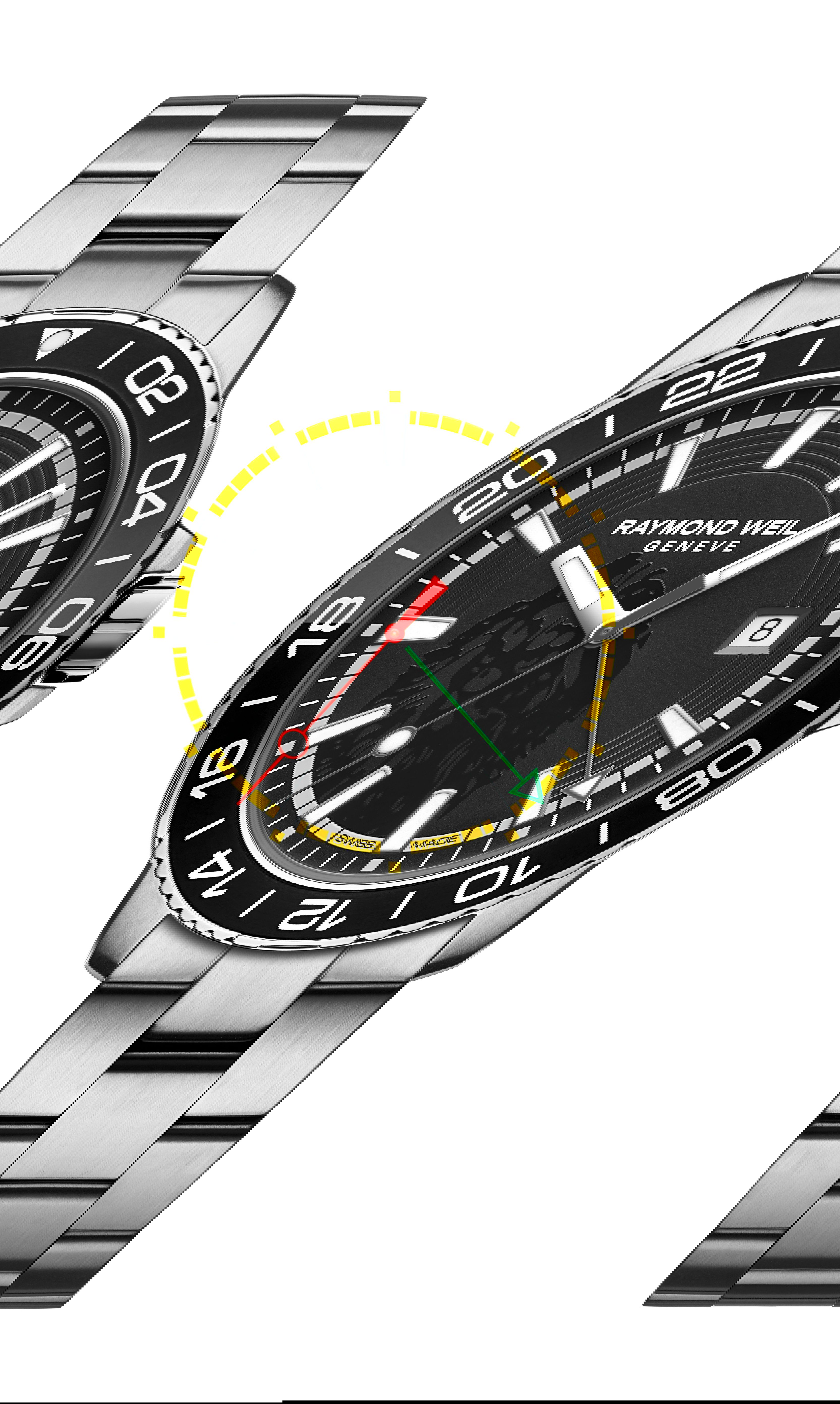 Raymond Weil Tango luxury timepiece - detailed view