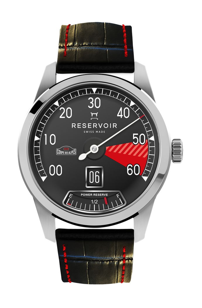 Reservoir Supercharged x Coupe des Alpes luxury timepiece - detailed view