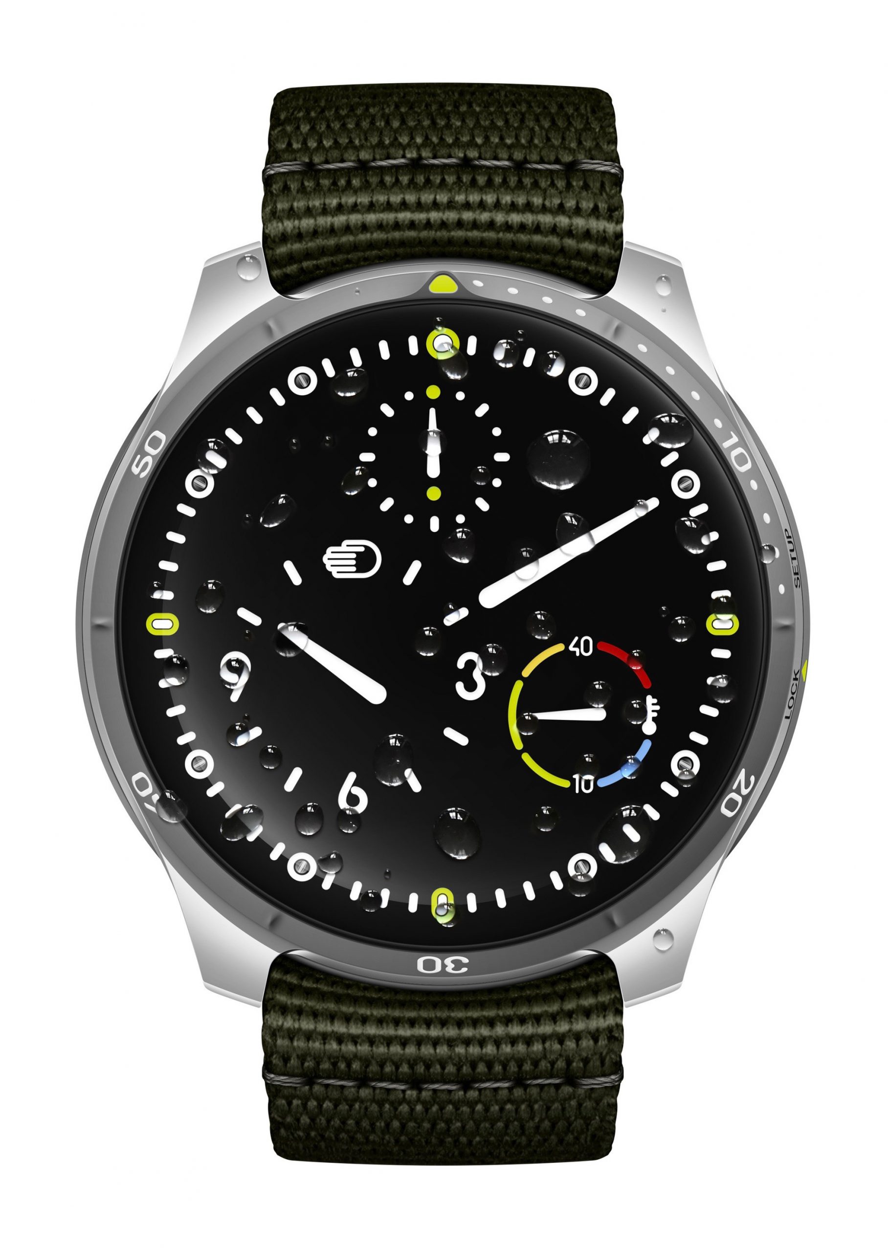 Ressence Type 5 Black luxury timepiece - detailed view