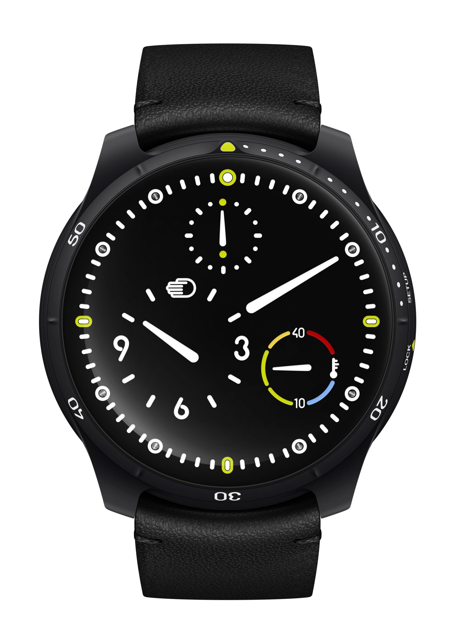 Ressence Type 5 Black Black luxury timepiece - detailed view