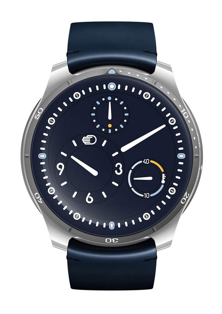 Ressence Type 5 Night Blue luxury timepiece - detailed view