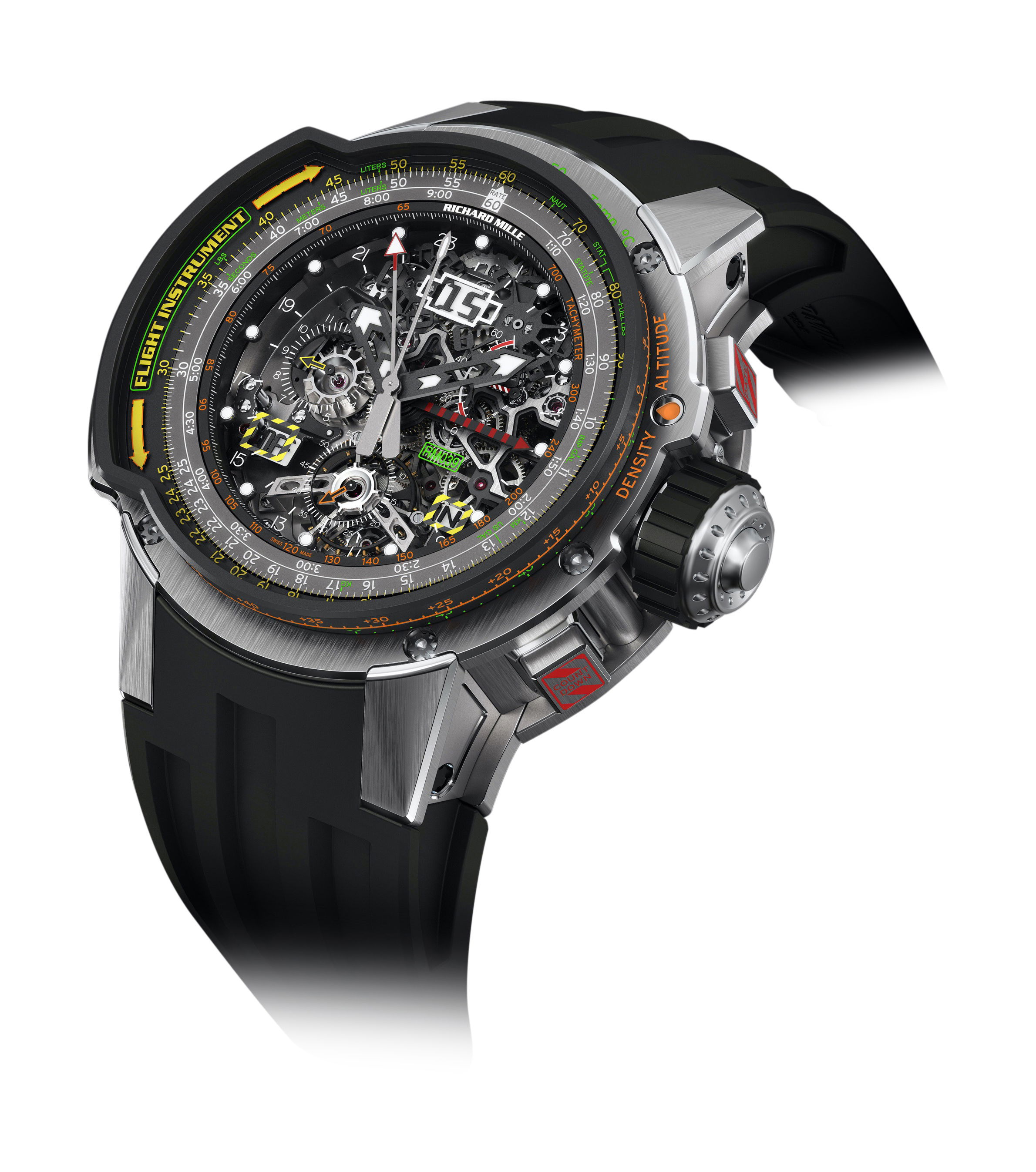 Richard Mille RM 039 Manual Winding Tourbillon Chronograph Aviation luxury timepiece - detailed view
