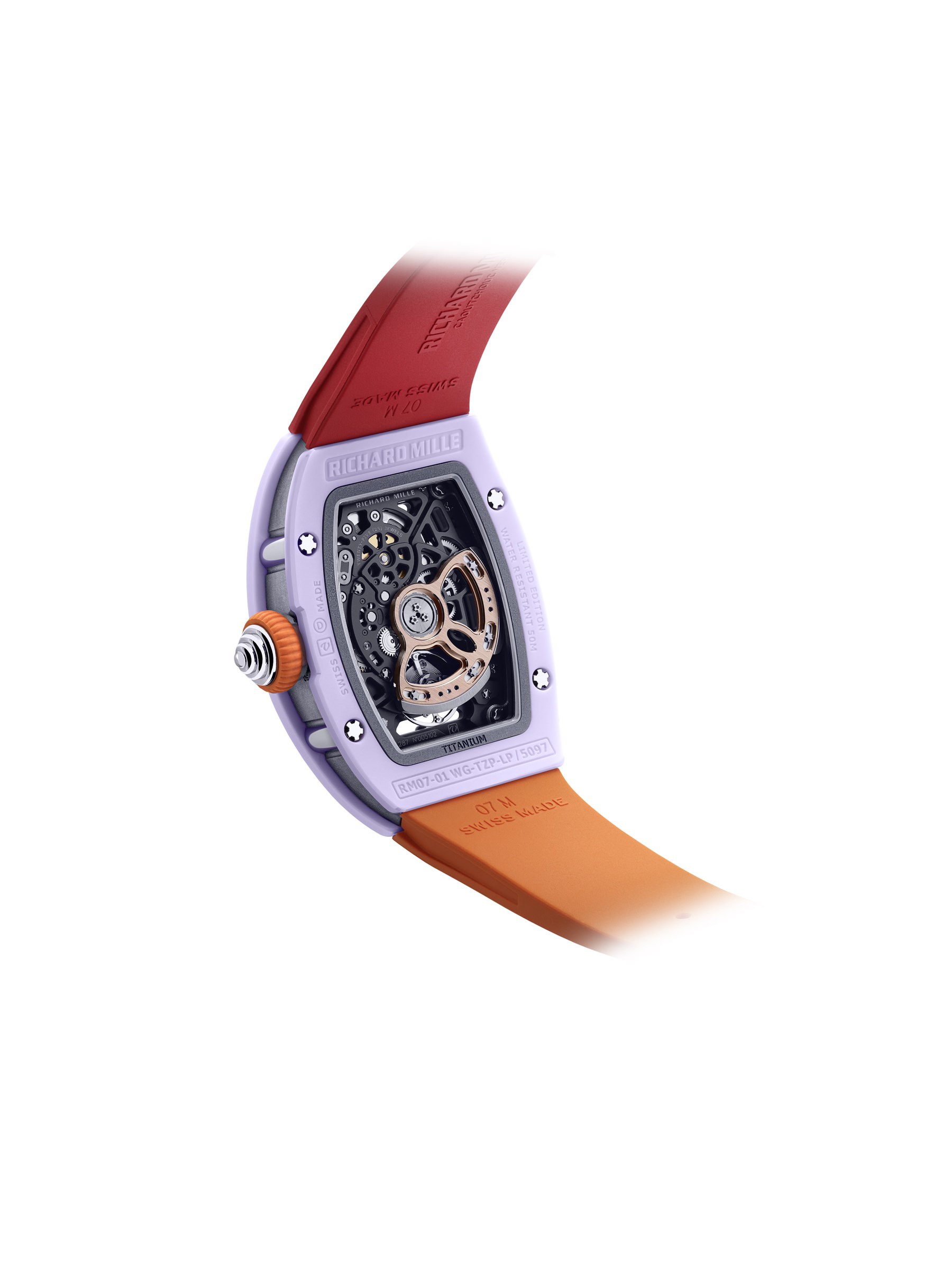 Richard Mille RM 07-01 Automatic Coloured Ceramics Pastel Lavender Limited Edition - View 2