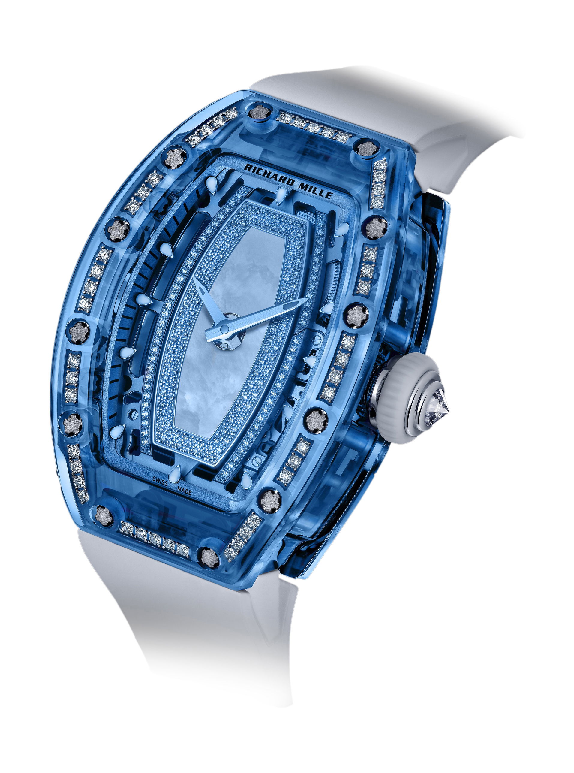 Richard Mille RM 07-02 Saphir Serti luxury timepiece - detailed view