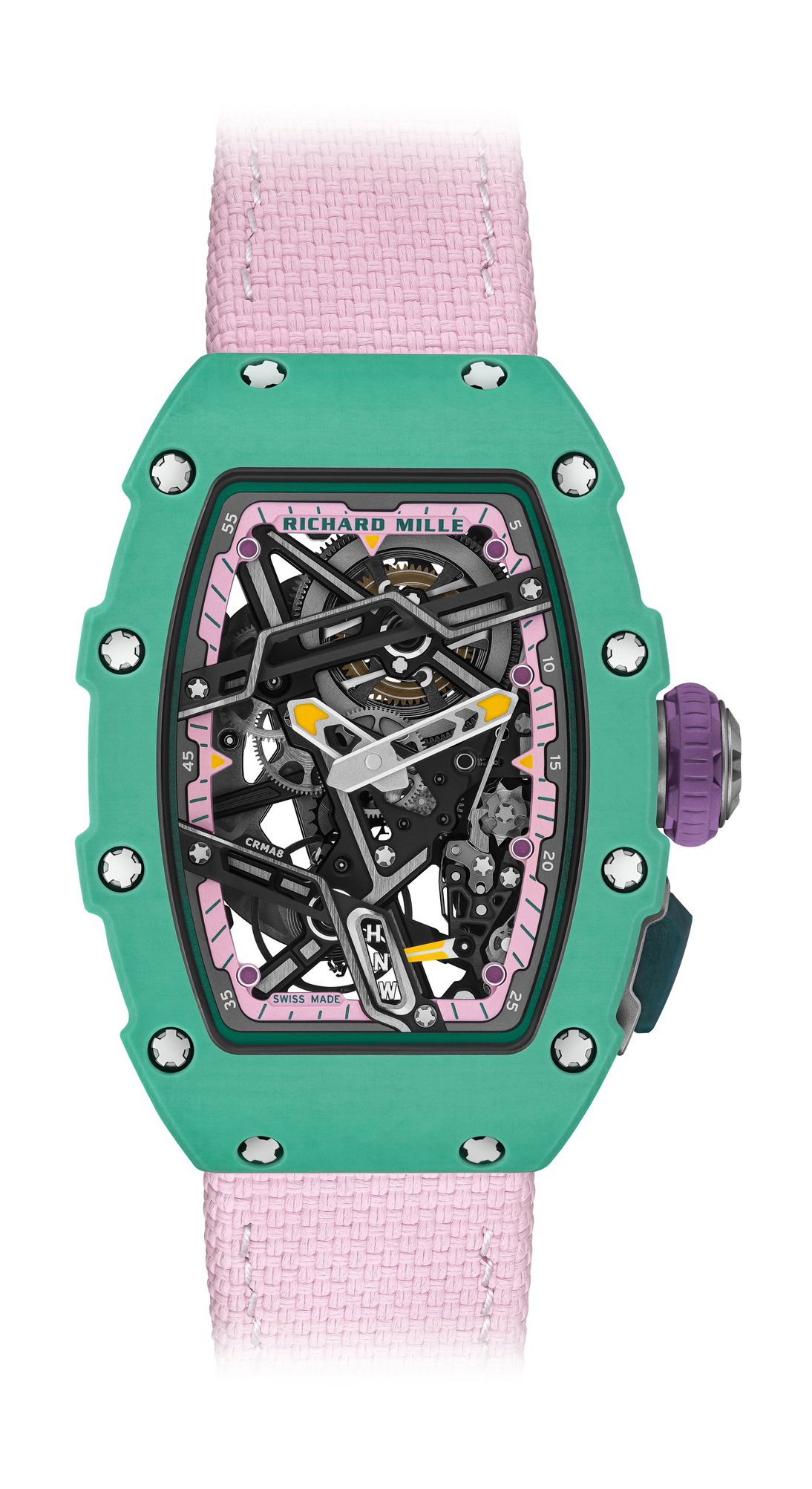 Richard Mille RM 07-04 Automatic Winding Sport Green luxury timepiece - detailed view