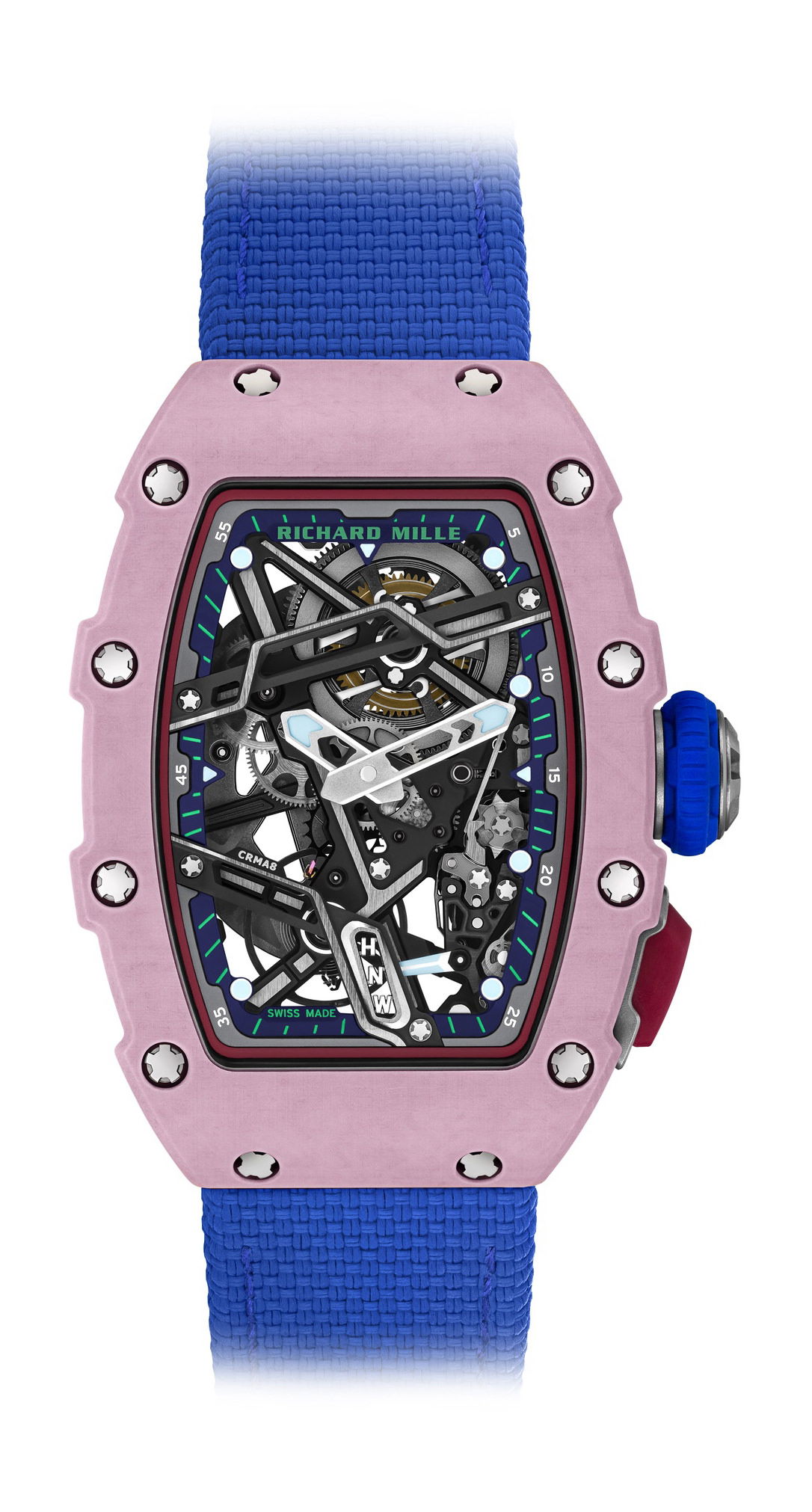 Richard Mille RM 07-04 Automatic Winding Sport Mauve luxury timepiece - detailed view
